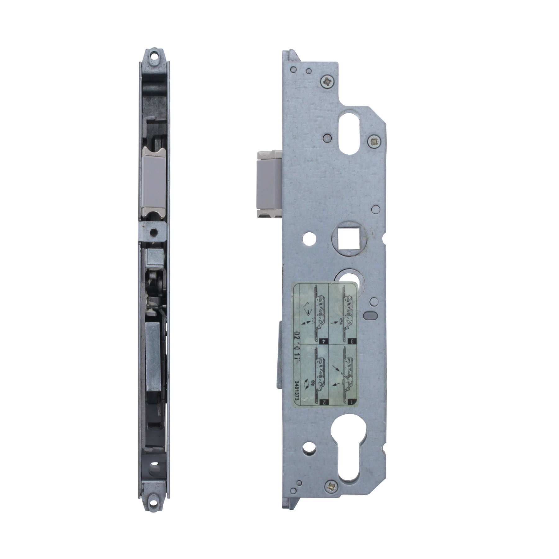 KFV Schlosskasten AS3500 zur Reparatur von Mehrfachverriegelungen 80 mm 92 mm 10 mm, Türschloss, Sicherheitsschloss, Metallgehäuse, Schlossriegel, Schlossmechanismus