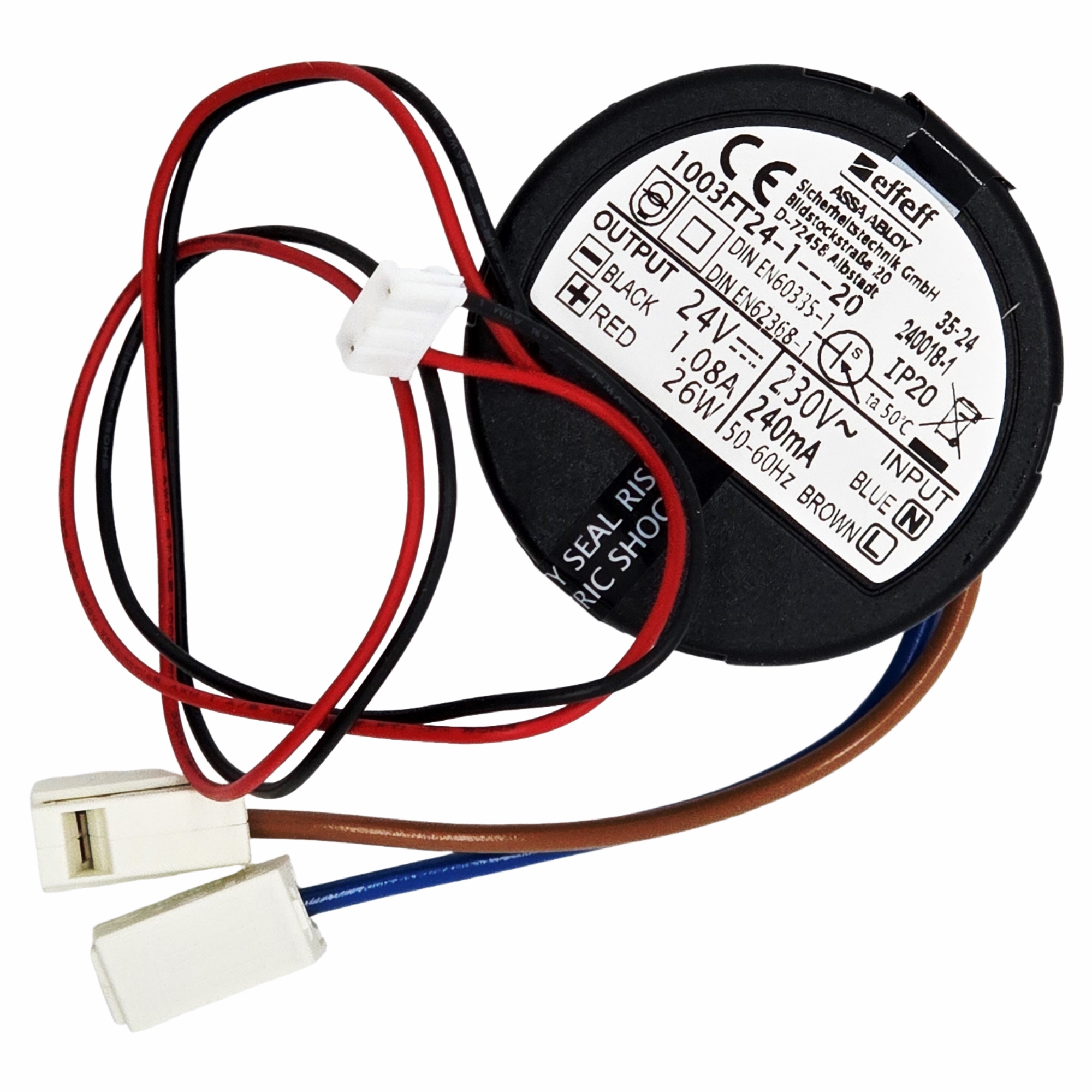[BA] Assa Netzteilmodul 1003FT 24V DC geregelt 1A Schalterdose, Kabellos, Spule, Wächter, Rundsensor, Elektronik
