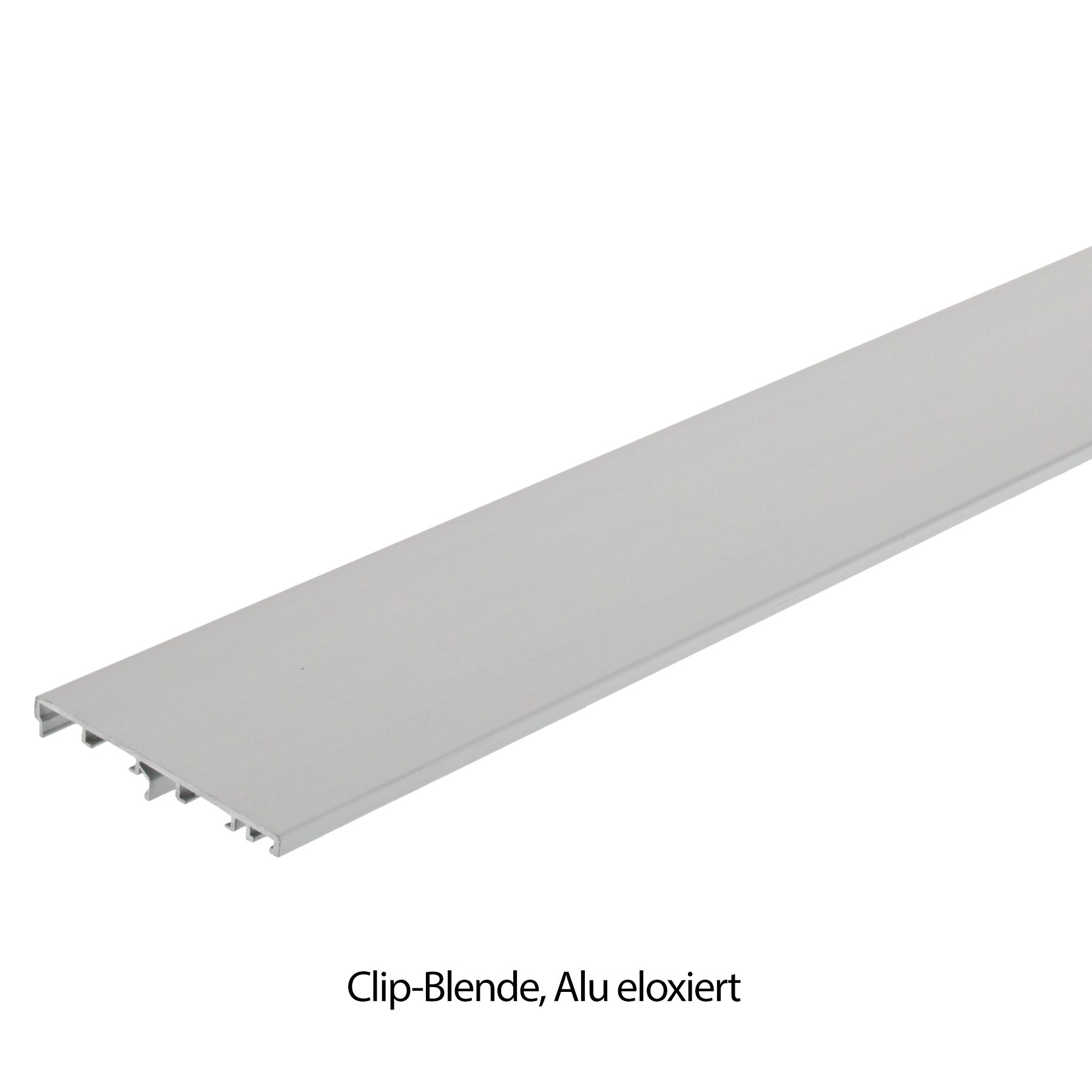 Hawa Porta 60 Schiebetürbeschlag Komplett-Set inkl. Aluminium Clip-Blende  für 1 Holztür 2500 mm Deckenmontage, Profiline, Klemmprofil, Aluminium, Eloxiert, Silber, Profileur, Clip-Blende, Alu eloxiert, Aluminiumprofil, Schiene, Clip-Blend, Alu eloxiert,