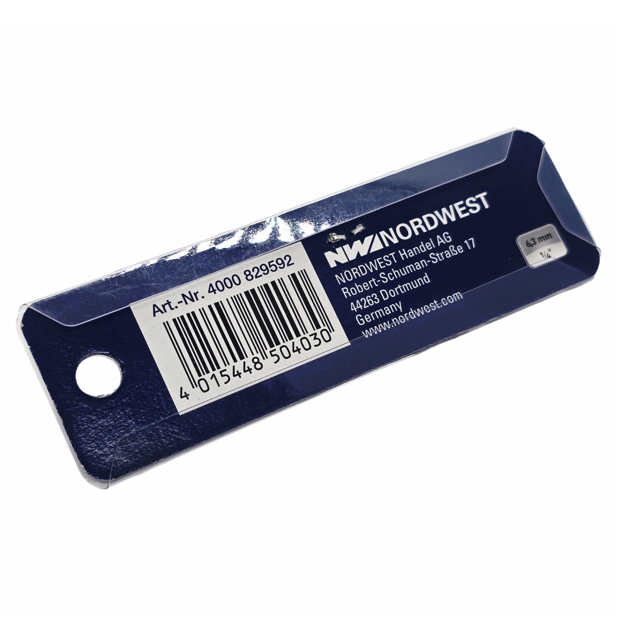 [DS] Bithalter 1/4 Zoll F 6,3 1/4 Zoll C 6,3 Magnet, barcode, etikett, blau, barcode, label