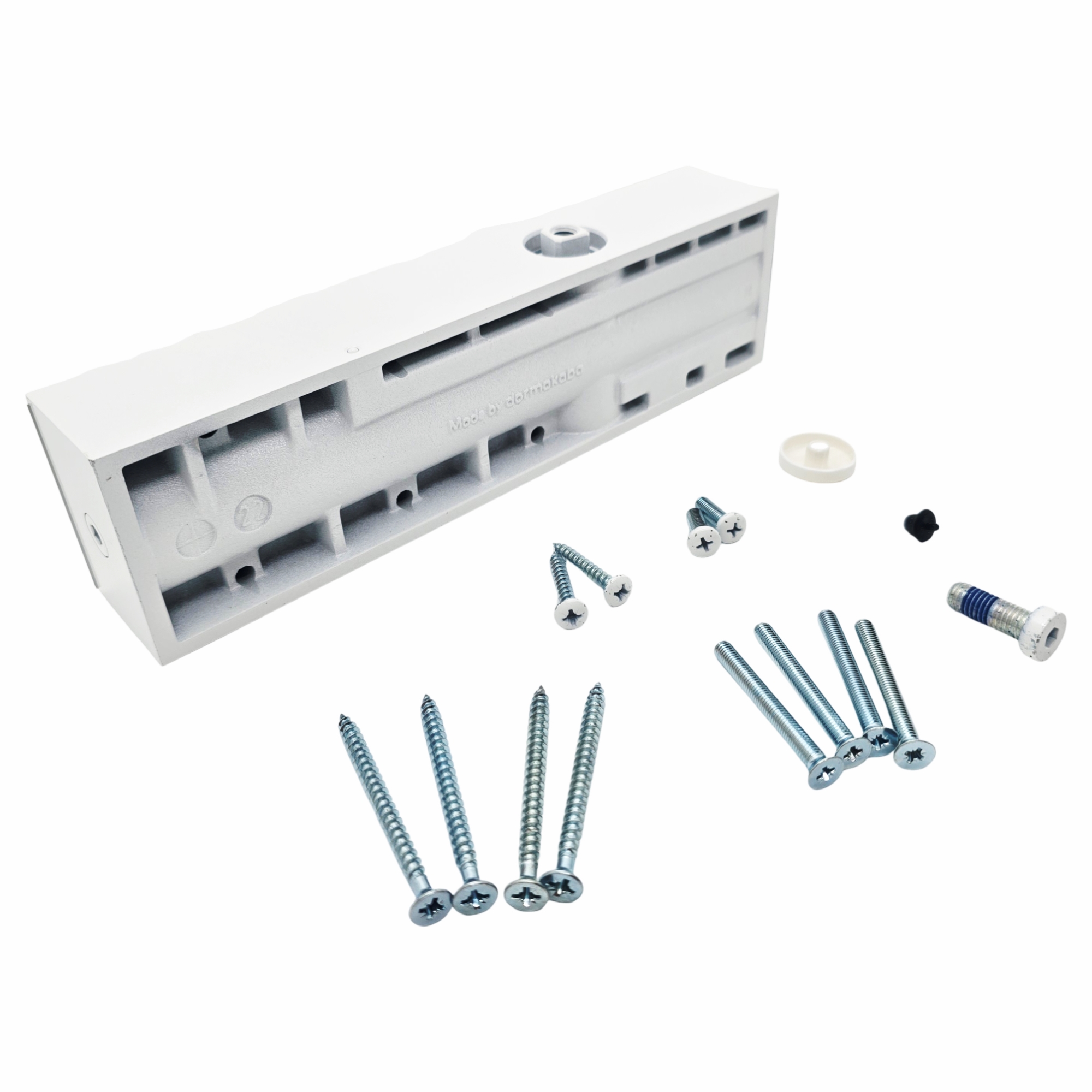 [BA] Dorma Türschließer TS 73 V ohne Gestänge,weiß RAL 9016, elektrische schaltschrank, montageblock, schraubensatz, metallschrauben, wanddübel