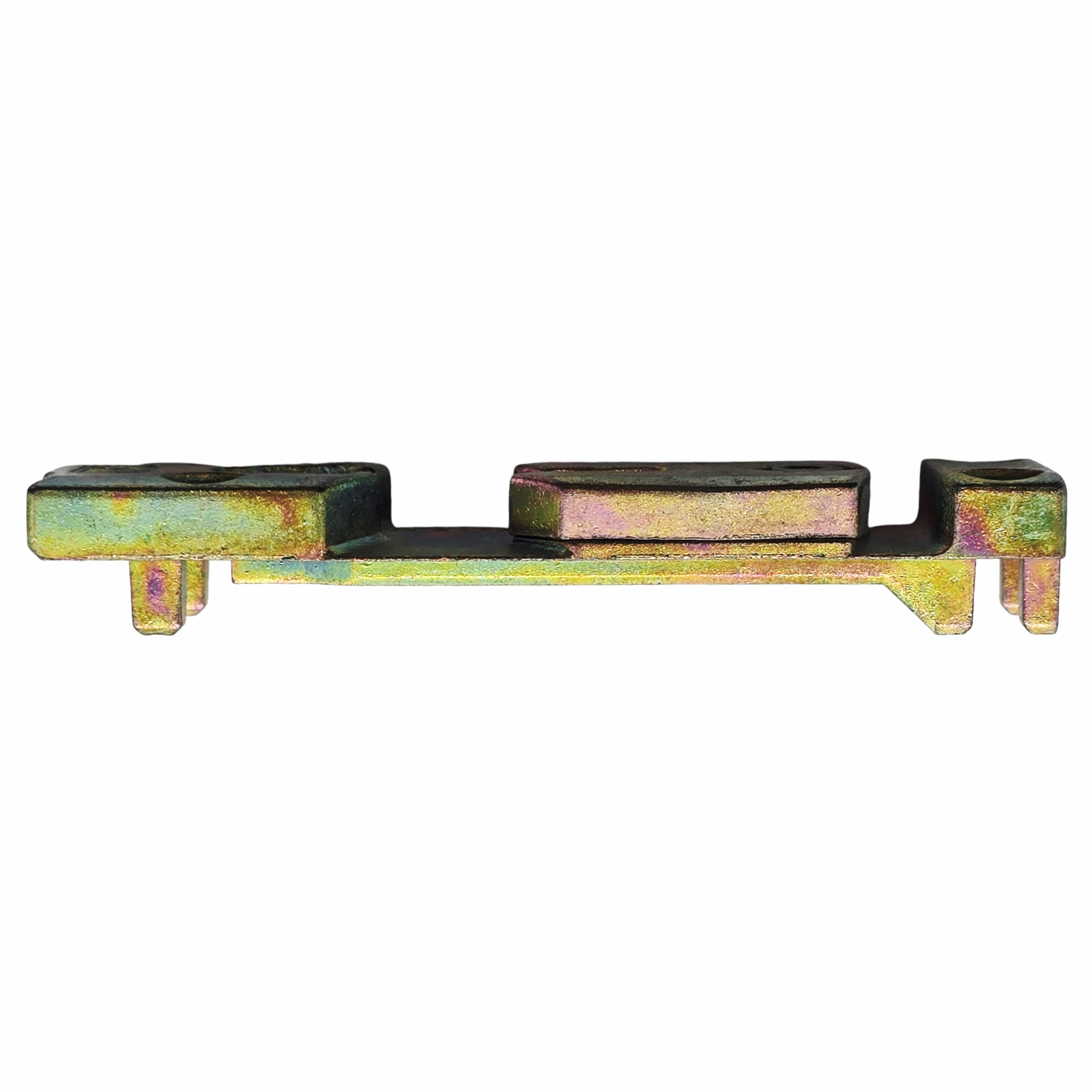 [BA] Roto Kippschliessblech K606A3. 5,9/27, 6482370220, Gitarrenbrücke, Metallplatte, Iridezente Oberfläche, Bunt, Instrumententeil