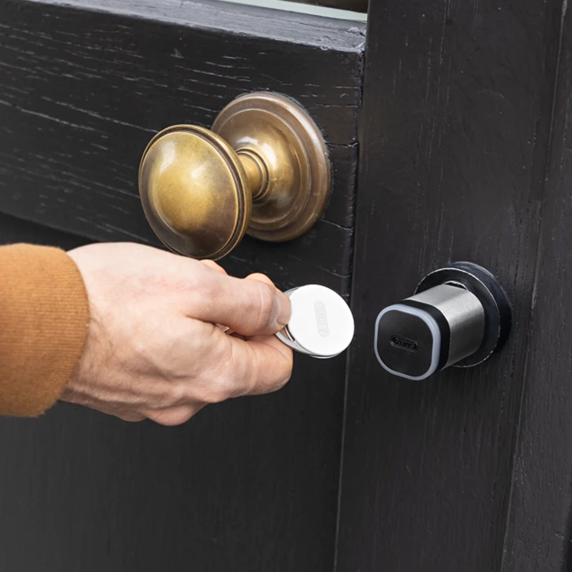 [BA] ABUS Transponder Advanced schwarz MIFARE DESFire EV3 8K (Security), Türschloss, Schlüsselring, Knauf, Smart Lock, Magnetisch