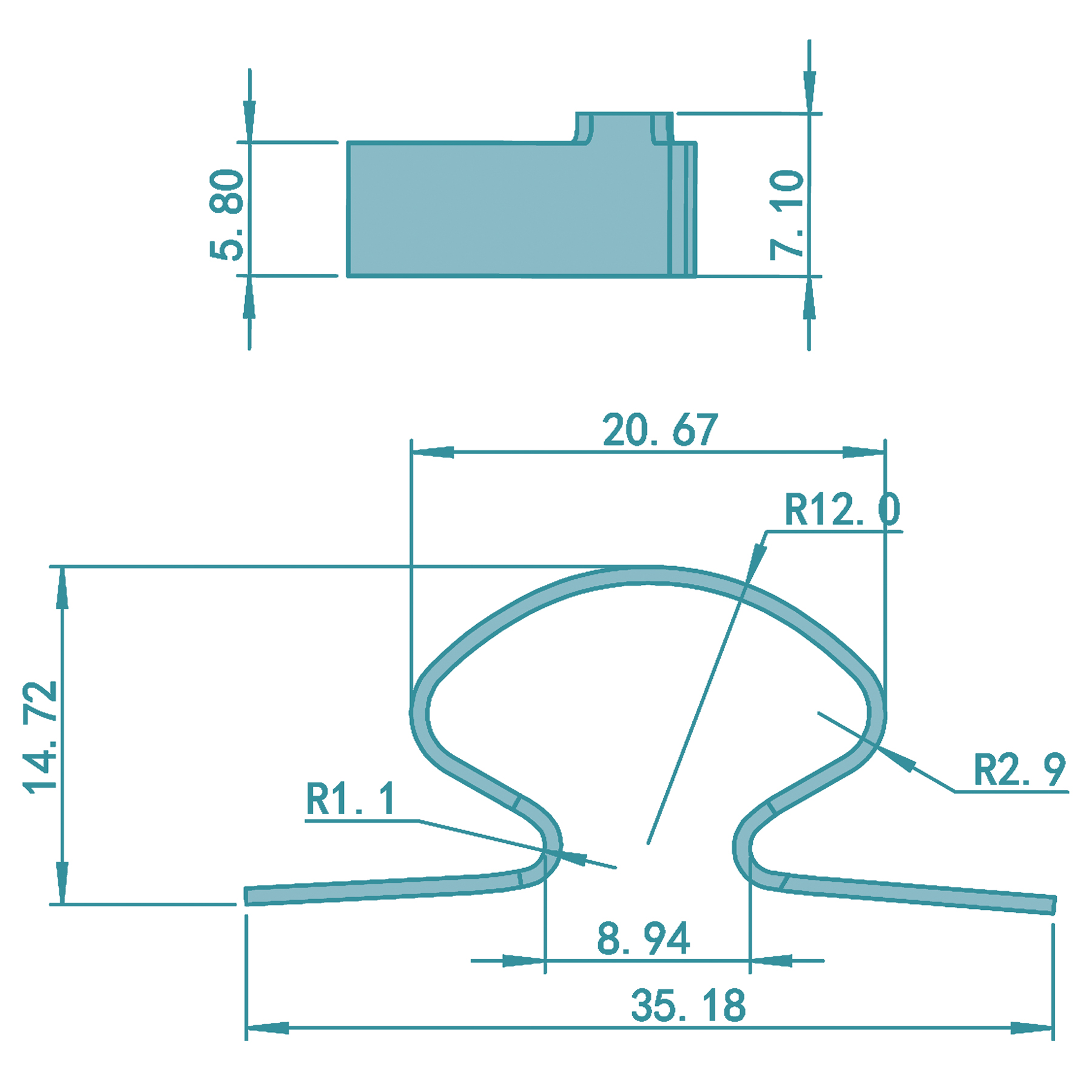 FEPS Spring Ersatzfeder FE-SF001 Feder für Roto Balkontürschnäpper der Serie NT, NX, Kurier 2, Diagramm, Handlung