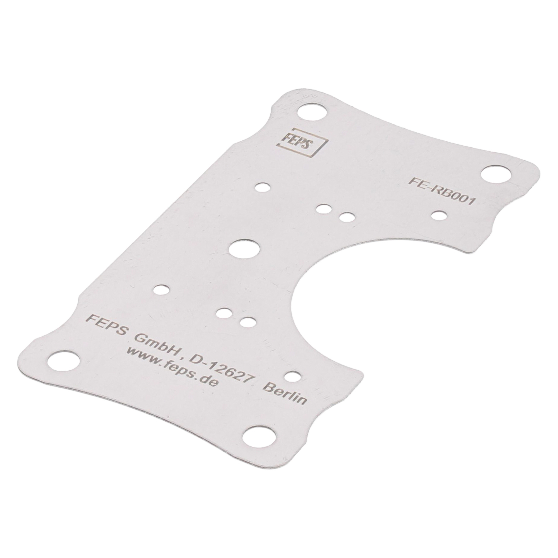 FEPS Trim Reparaturblech Möbelscharnier FE-RB001 edelstahl U-Form, Plate, Dichtung, Metallplatte, Skelettplatte, Aussparungsplatte