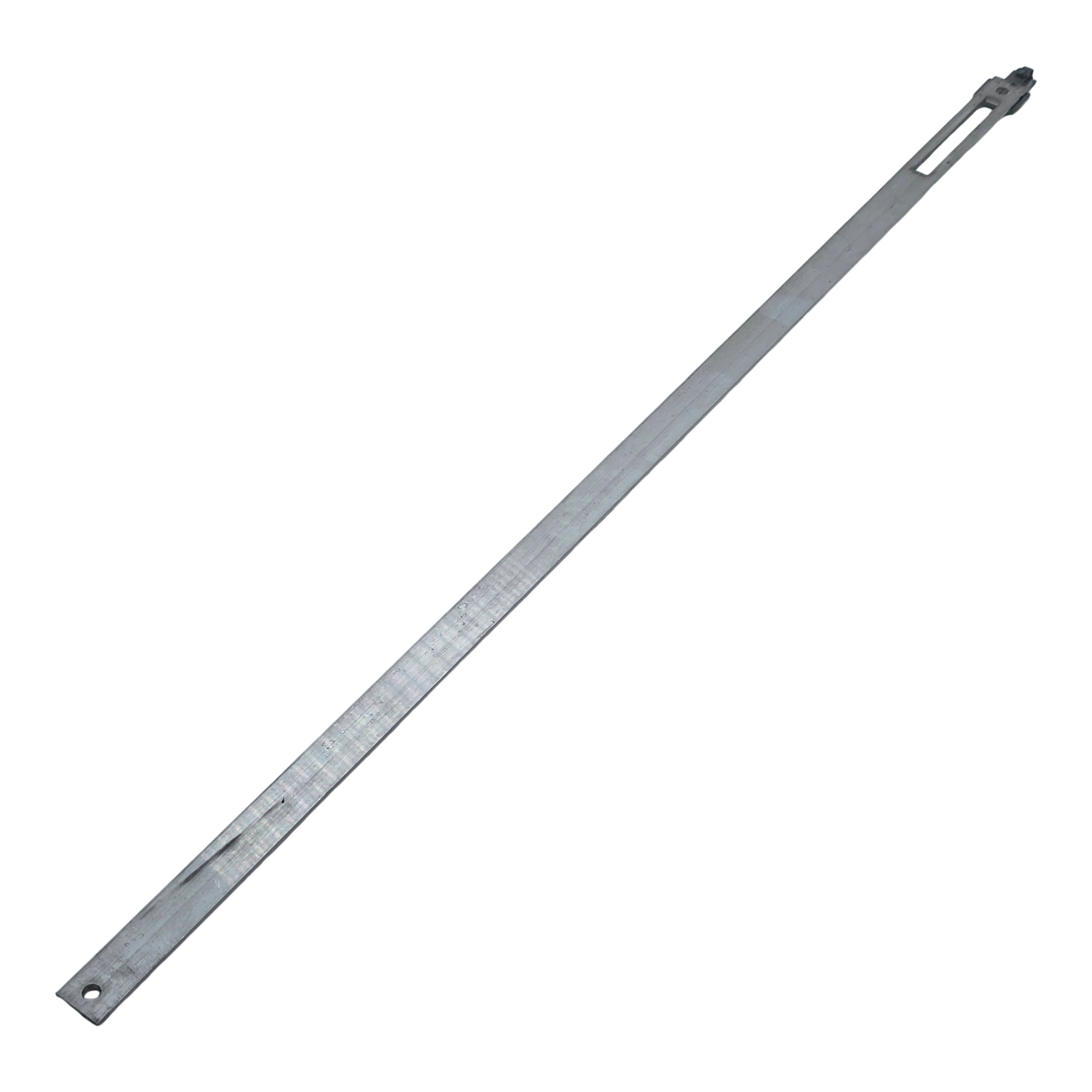 [BA] Hueck Hartmann Schubstange 150370, Metallstange, Schlitzstange, Stahlstange, lange Streifen, Loch am Ende