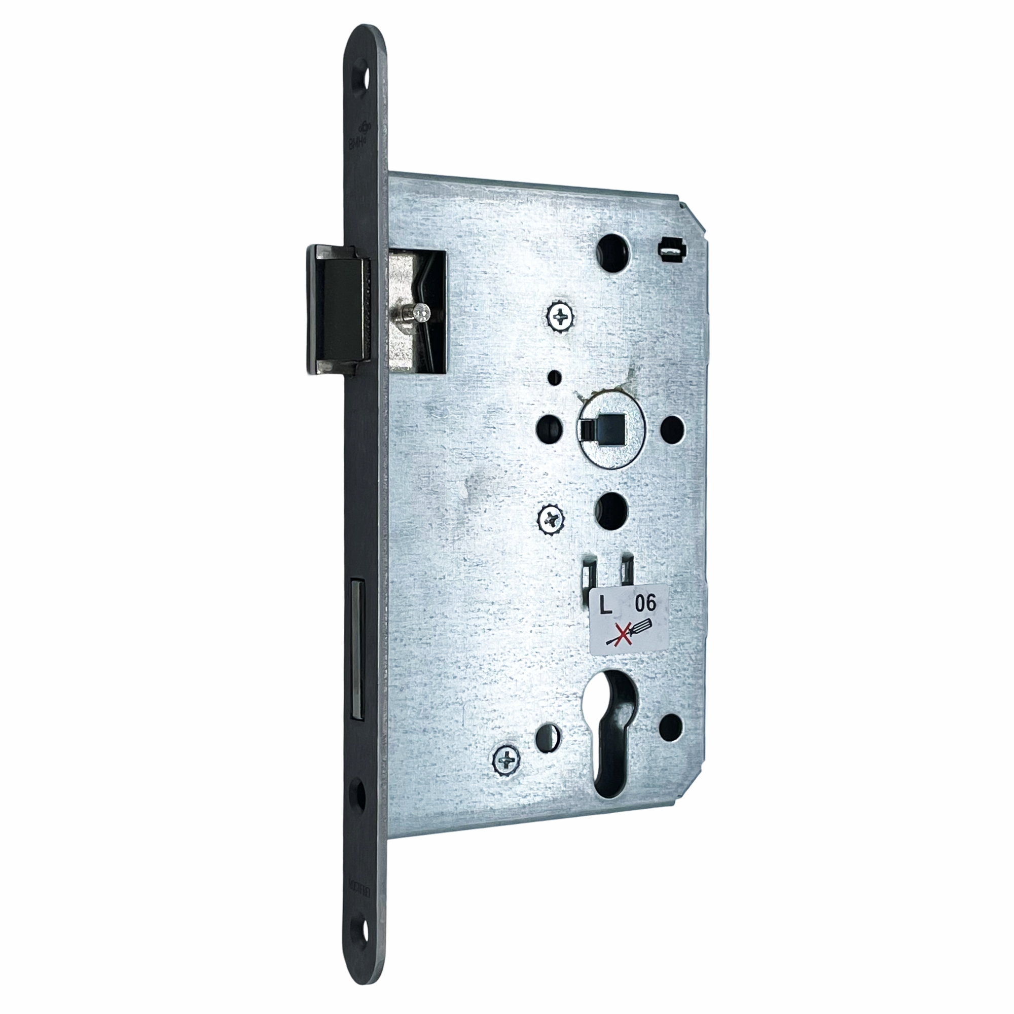 [BA] BMH Einsteckschloss 300 PZW 70/72/8 DIN Links 20x235 rund Edelstahl, Schloss, Türschloss, Riegelschloss, Metall, Schließmechanismus