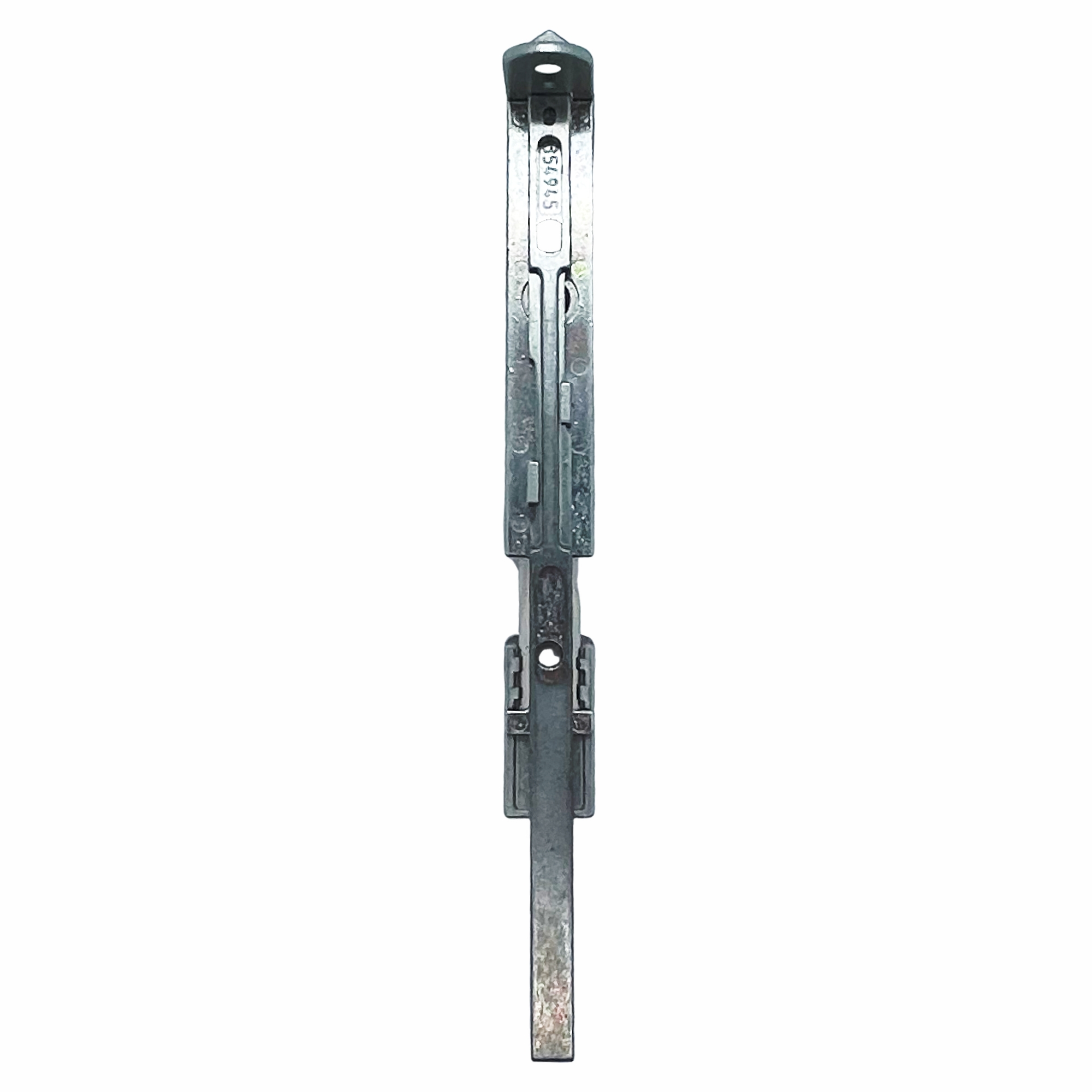 [DS] MACO HAUTAU Endverschluß oben f. Stulpflügelgetriebe Euronut silber MACO Multi-Matic 203496, Schienenbolzen, Metallführung, Versteller, Schnittstelle, Schraubenschieber