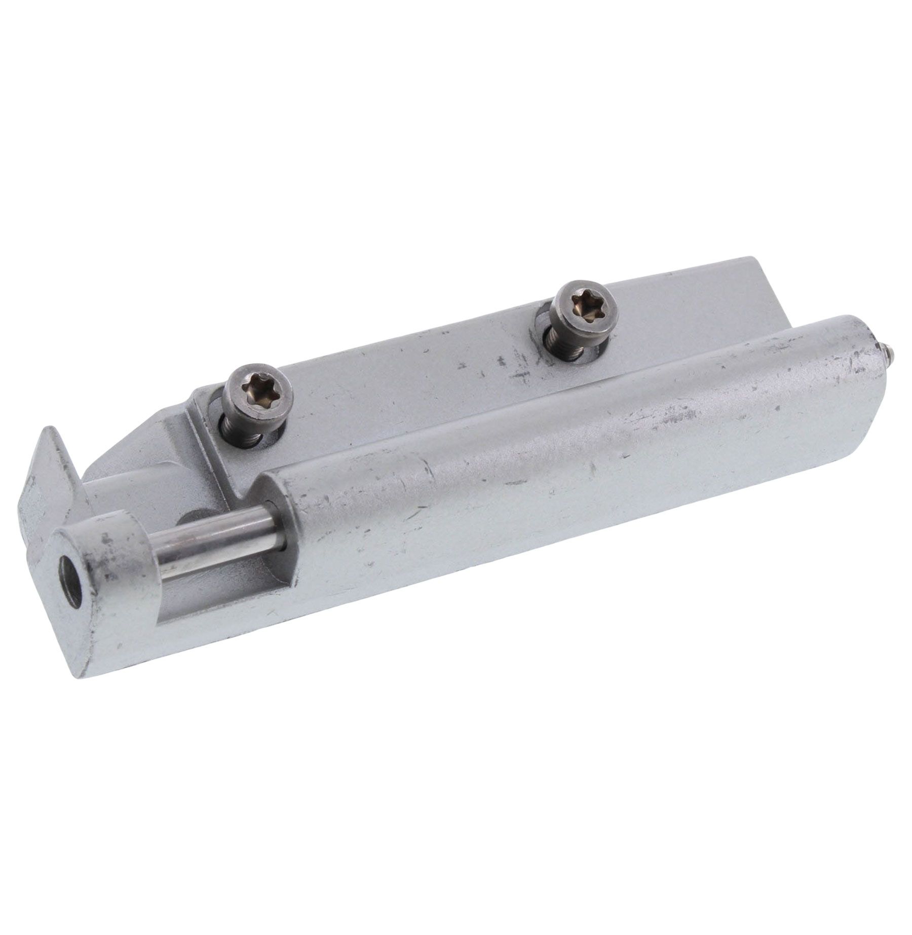 WICONA Scherenlager mit Stift komplett 100 kg links silber, Schraubenausgleich, Schlitten, Aluminium, Metall, Mechanisch