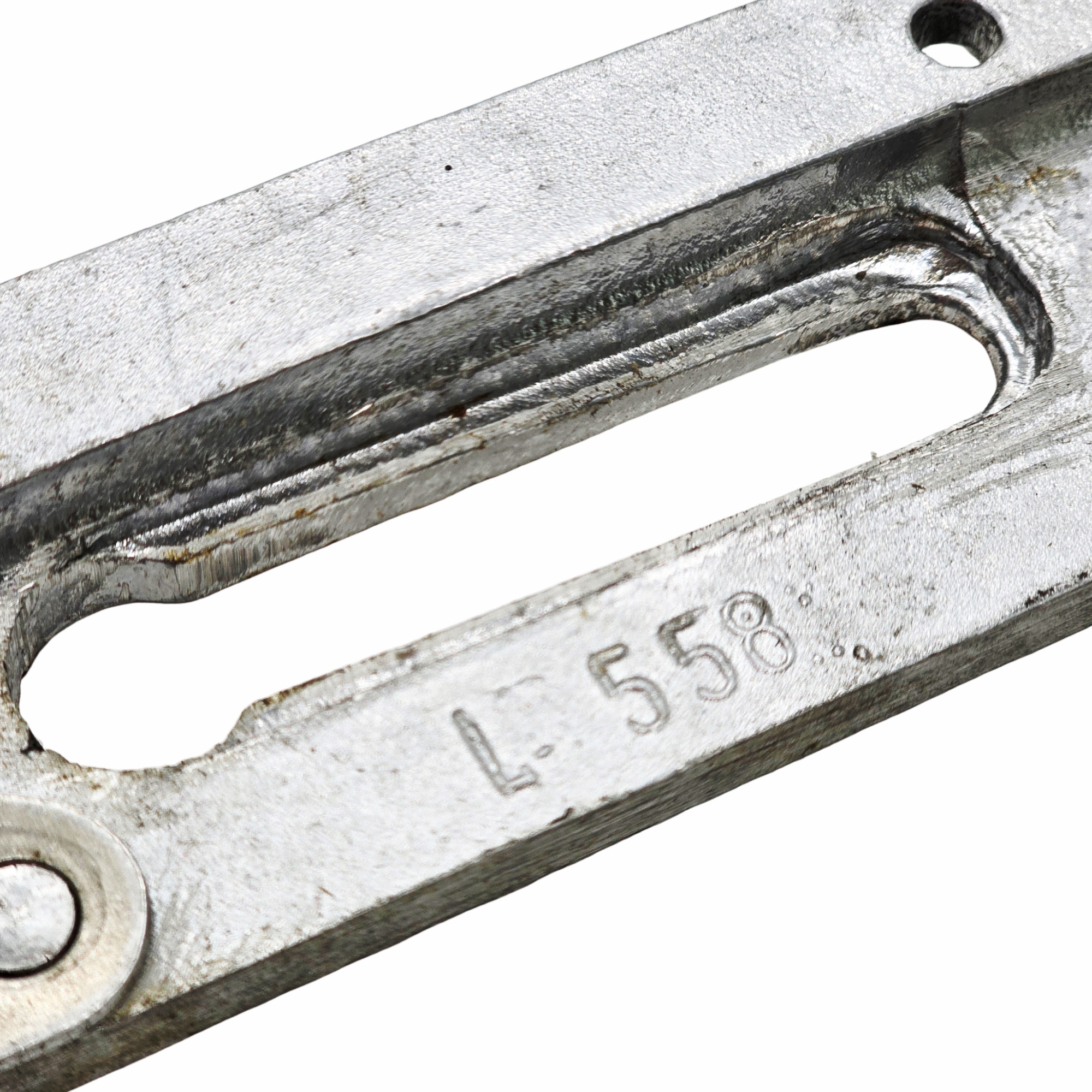[BA] Hueck Hartmann Schere 2830 links, metallhalter, flaches metallteil, eingelassene schlitz, hardware, gestempelt 558