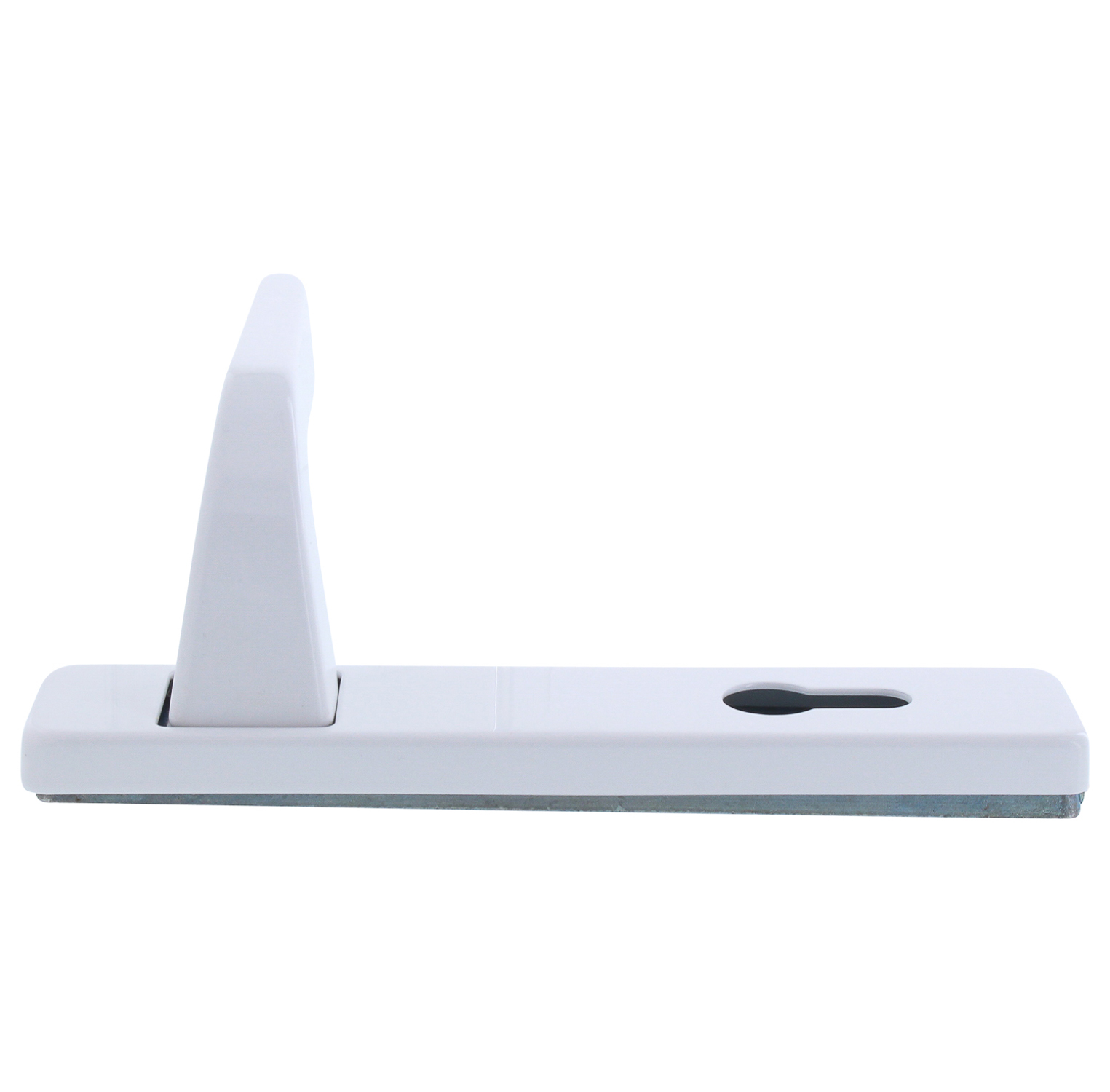 May Drückerlochteil Innen Langschild mit Drücker PZ Entfernung 92 mm RAL9016 Innen PZ 92 20105005-91-79 142887, clip, Pappe, Papiergewicht, Kantenschliff, Metallklinge