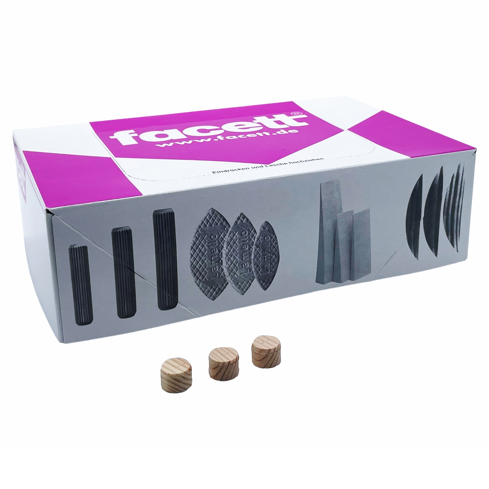 [DS] Facett Querholzplättchen Kiefer 15mm i.Krt.a 1kg Nr.5021 50, Schleifpapier, Schleifpapier-Set, Kleines Schleifpapier, Korkenförmig, Sandpapier-Backen