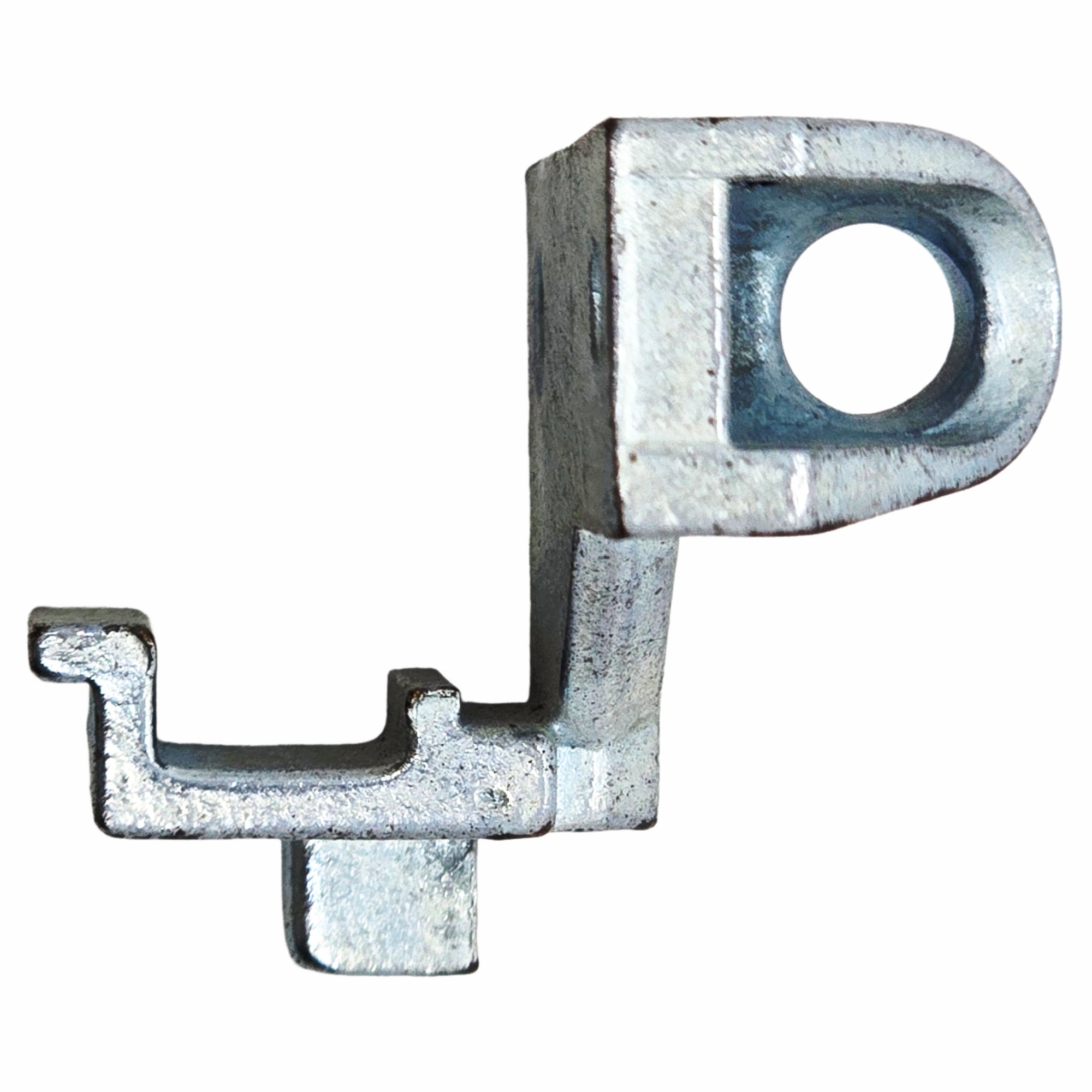 [BA] Hueck Hartmann Ecklager 100 kg links silber, schloss, geschmiedet, metall, schraubenschliff, lochsierung