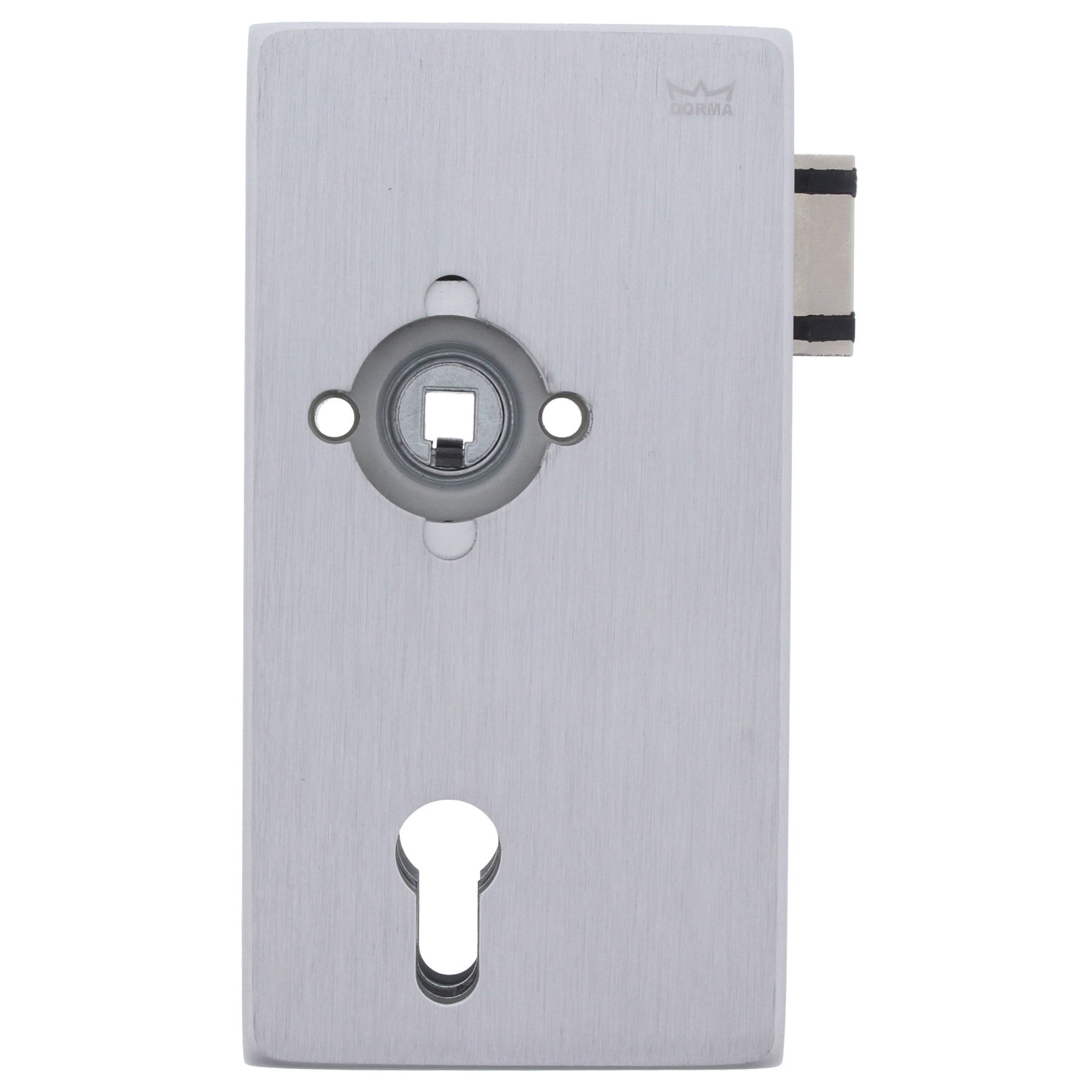 DORMA Glastürschloss Junior Office Classic PZ LM TS 8-12 mm links EV1 eloxiert, Postfach
