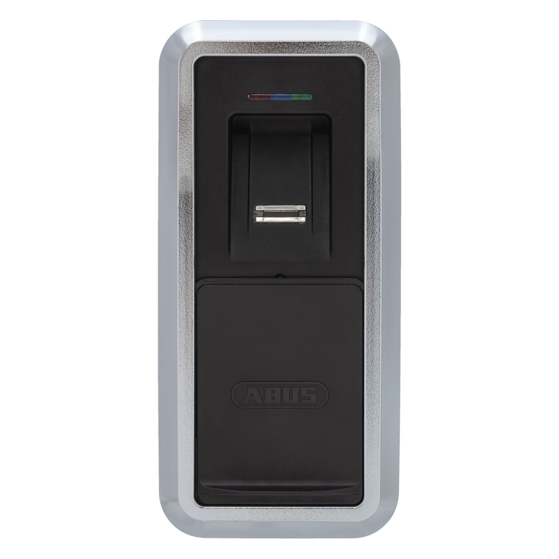 [DS] ABUS Bluetooth®-Fingerscanner HomeTec Pro CFS3100 silber Nr. 05478, Fingerabdruckleser, Zutrittskontrolle, Kartenleser, Schwarze Platte, Metallgehäuse