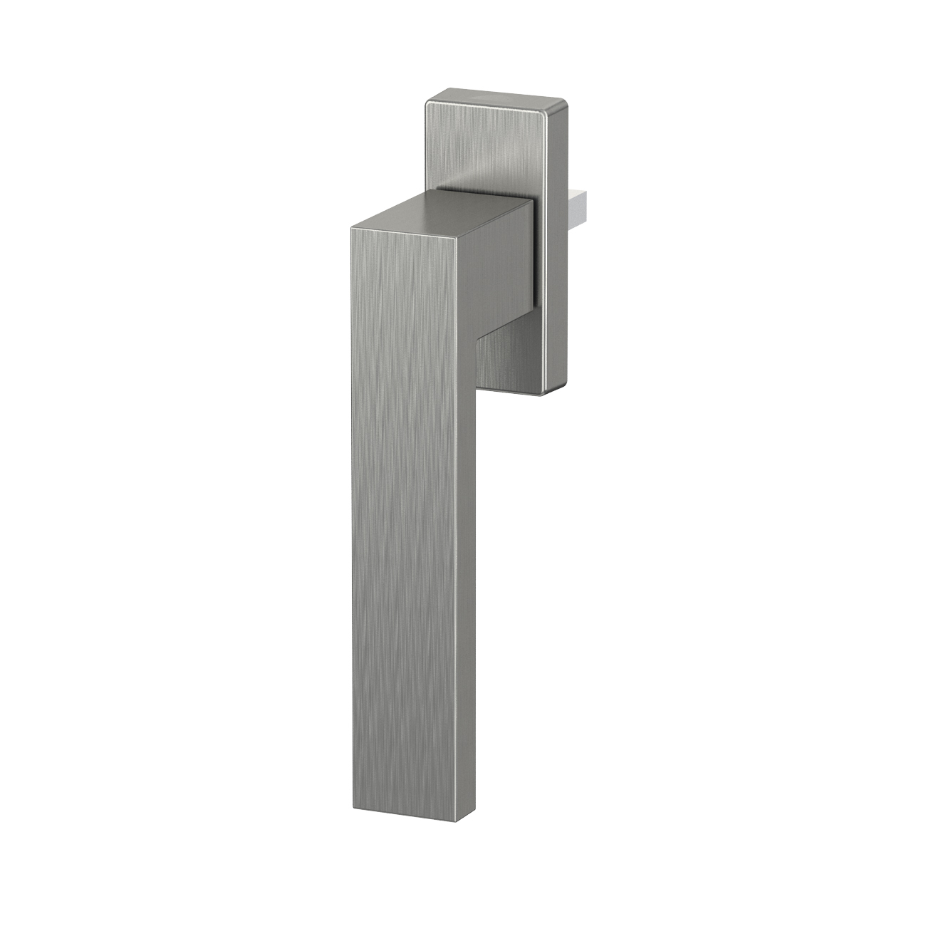 [B-WARE] OUTLET ToniTec® Fenstergriff Olive "LEON" eckig mit 35 mm Stift inkl. Schrauben M5x40 mm Edelstahl gebürstet, Sinken, Waschbeckenhahn, Griff