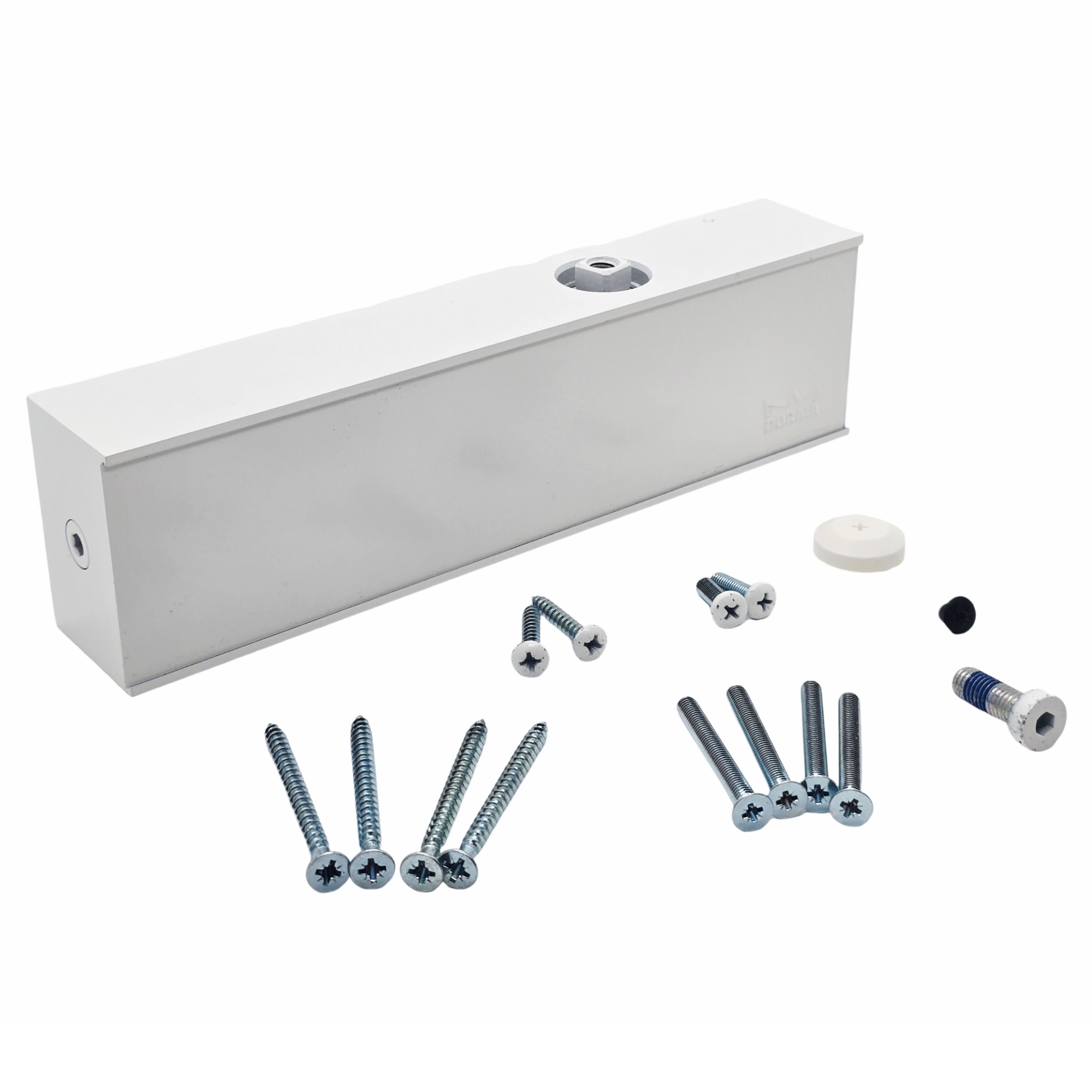 [BA] Dorma Türschließer TS 73 V ohne Gestänge,weiß RAL 9016, Absperrhahn, Metallbox, Schrauben,  Platte, Abstandshalter