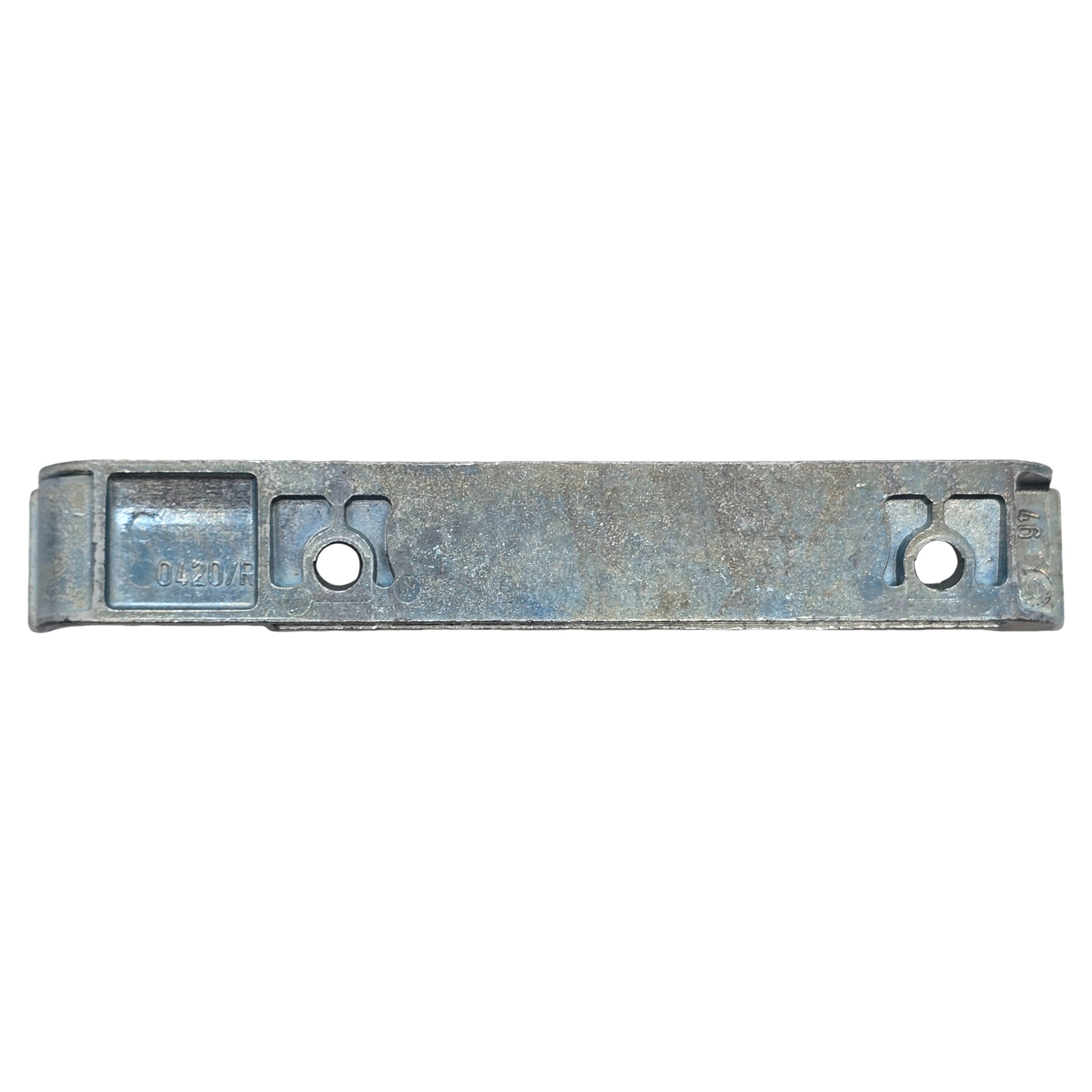 [BA] Siegenia Sicherheitskippschliessblech S-ES A0420, Rechts, Metallstreifen, Blechband, Zinklegierung, Befestigung, Lochung