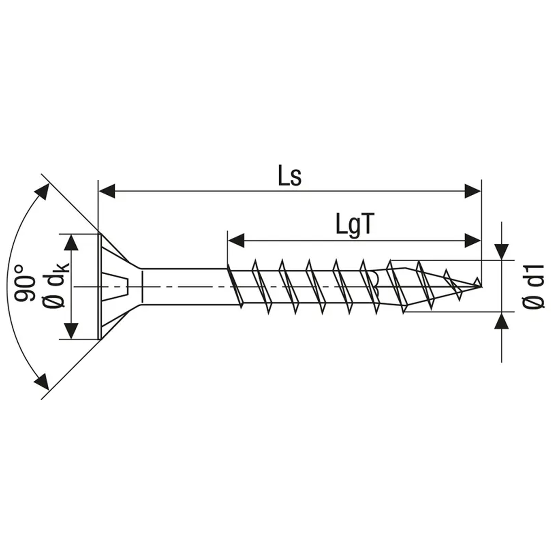 ABC Spax Senkkopf Torx T30 Wirox Größe 6,0x 160 mm TG, Schraubendreher, Schraube, Holzschraube, Schraubenkopf, Längemass