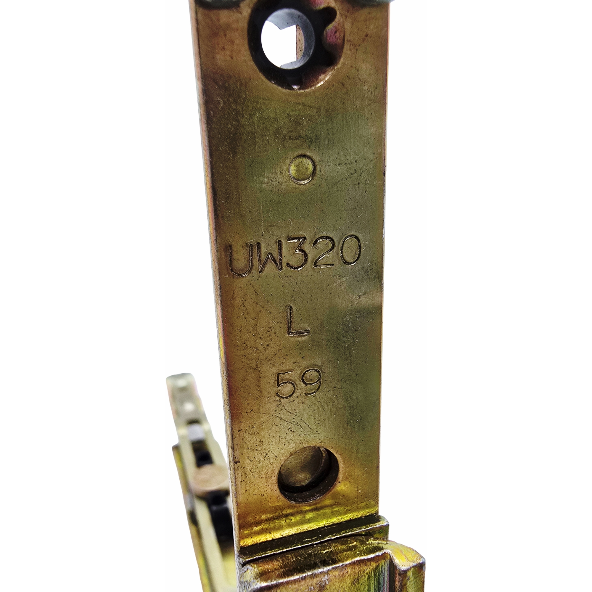 [BA] Aubi Eckumlenkung mit Eckband UW 320 L, Metall, L-Bügel, Scharnier, Aluminium, Griff?