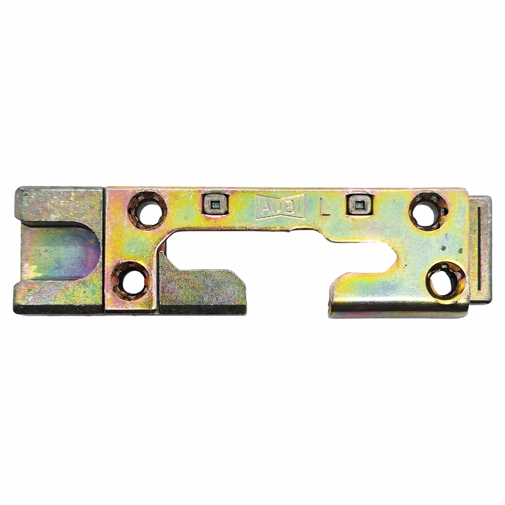 [BA] Aubi Kippteil KT876L, Links, metallischer Halter, U-förziger Halter, gestanztes Metall, Lochmuster, Chromfinish