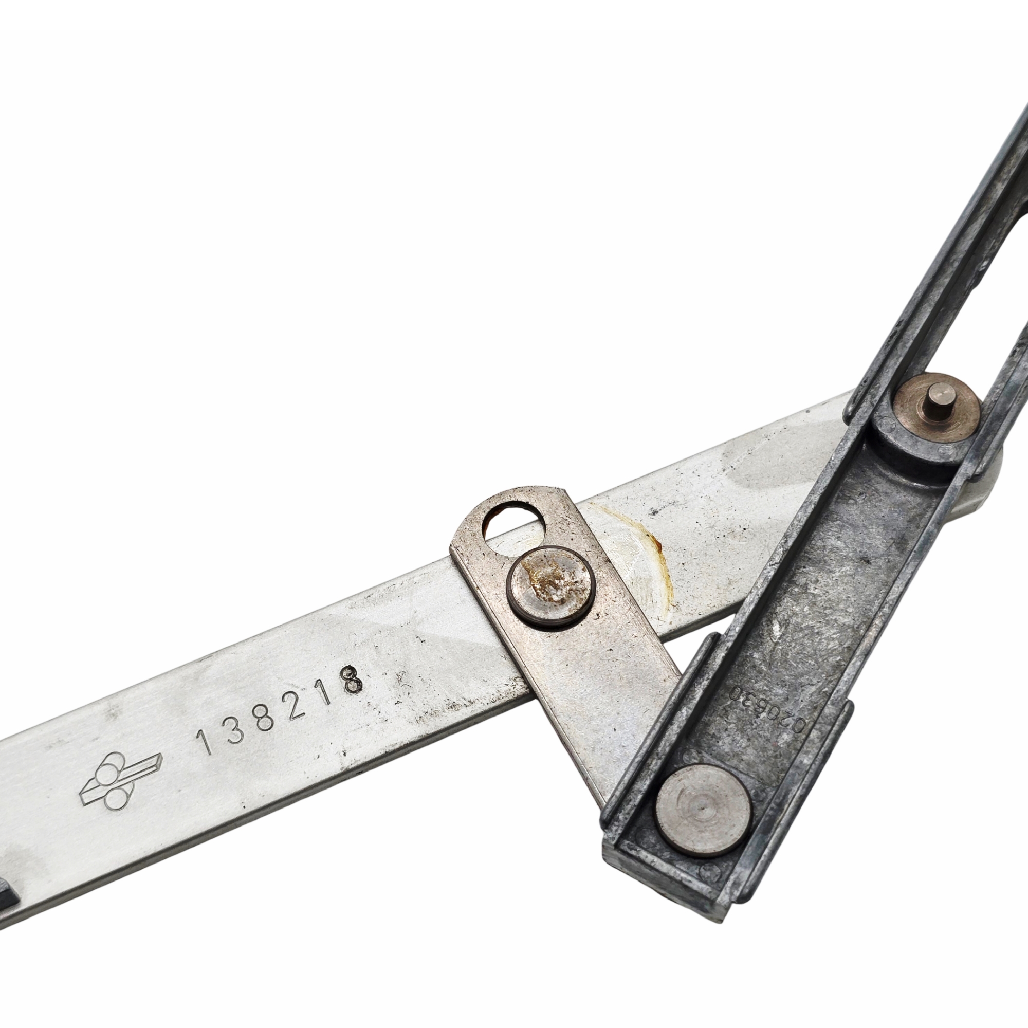 [BA] Hueck Hartmann Schere 138218 braun rechts 020820 020630, Aluminiumlineal, Messskala, Metallwerkzeug, Messschieberkomponente, Rostiges Zubehör