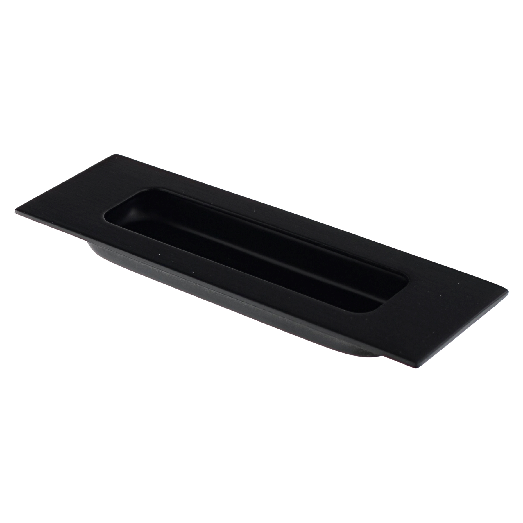 ToniTec® Griffmuschel für Schiebetürsystem "HUBERTUS" rechteckig schwarz matt, Keil