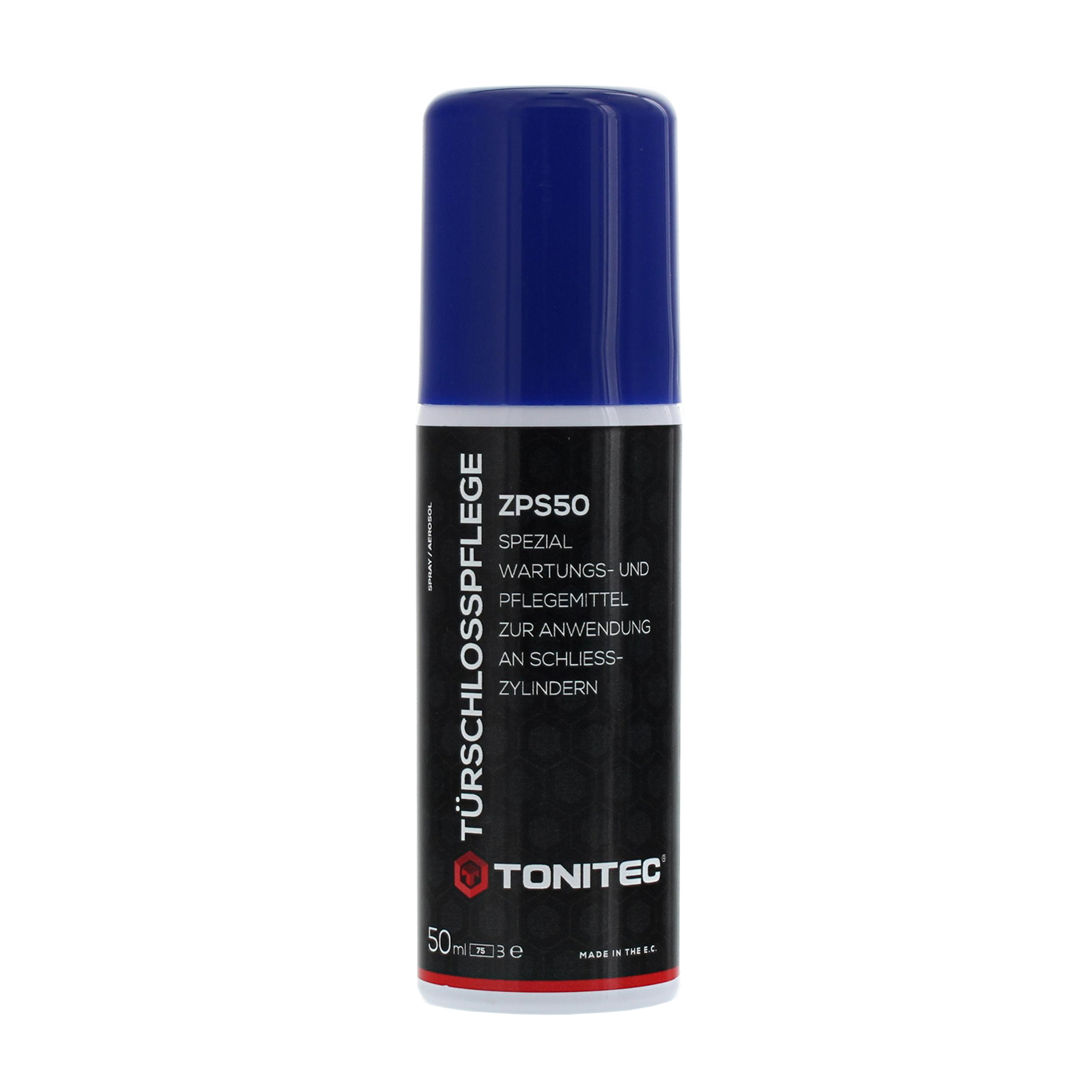 [MA] greenteQ Halbzylinder SX 30 8-F mit 3 Schlüssel verschiedenschliessend 10/30 mit ToniTec 50 ml Zylinderspflegespray ZPS50, Lösemittel, Zinkspray, ZPS50, Pflegemittel, Türschlosspflegespray