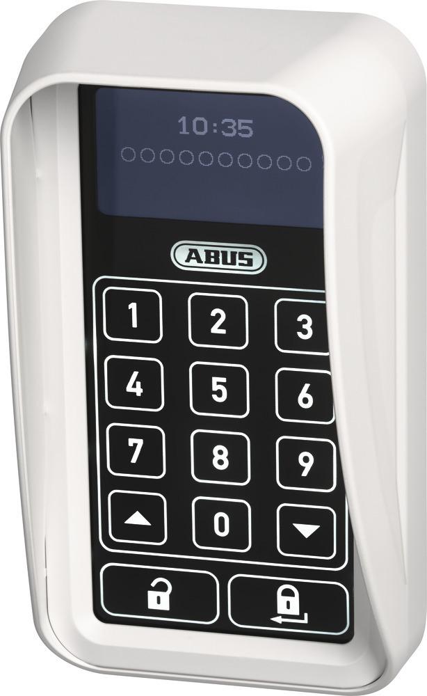 ABUS HomeTec Pro CSS3000W weiß Sichtschutz Funk - Tastatur, Tastatur, Sicherheitssystem, Digitale Anzeige, ABUS, Tastenfeldschloss
