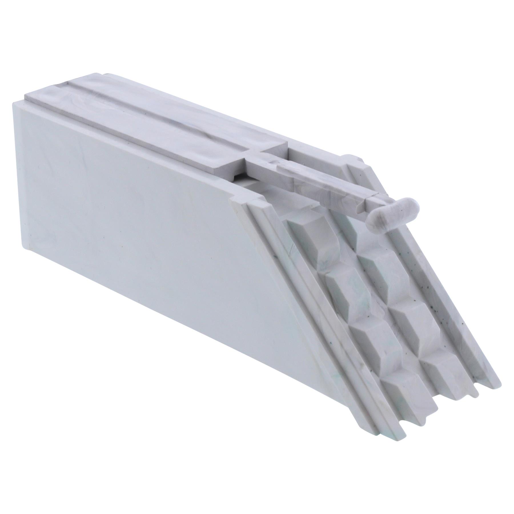 greenteQ Schweißeckverbinder Standard 49 x 40 x 2 mm 9999903955, weiß, Kunststoff, Kantenverbinder, Reling, Nut