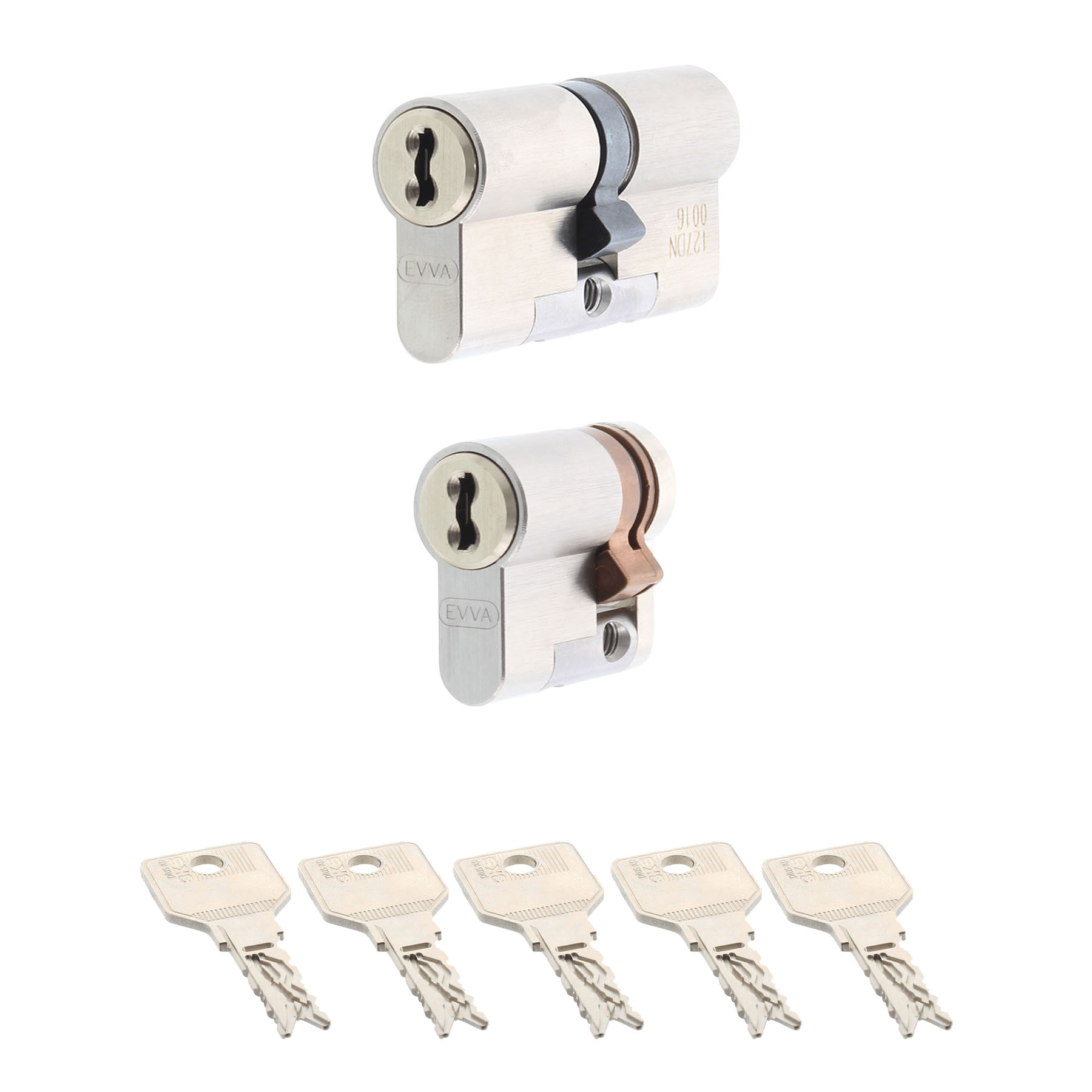 EVVA 3KSplus Sperrschließung ProfilZylinder DoppelZylinder HalbZylinder Kegelknauf KKN HZ inkl. 5 Schlüssel & Sicherungskarte Modular NEU Mehrschlüssel Mehrschlüssel