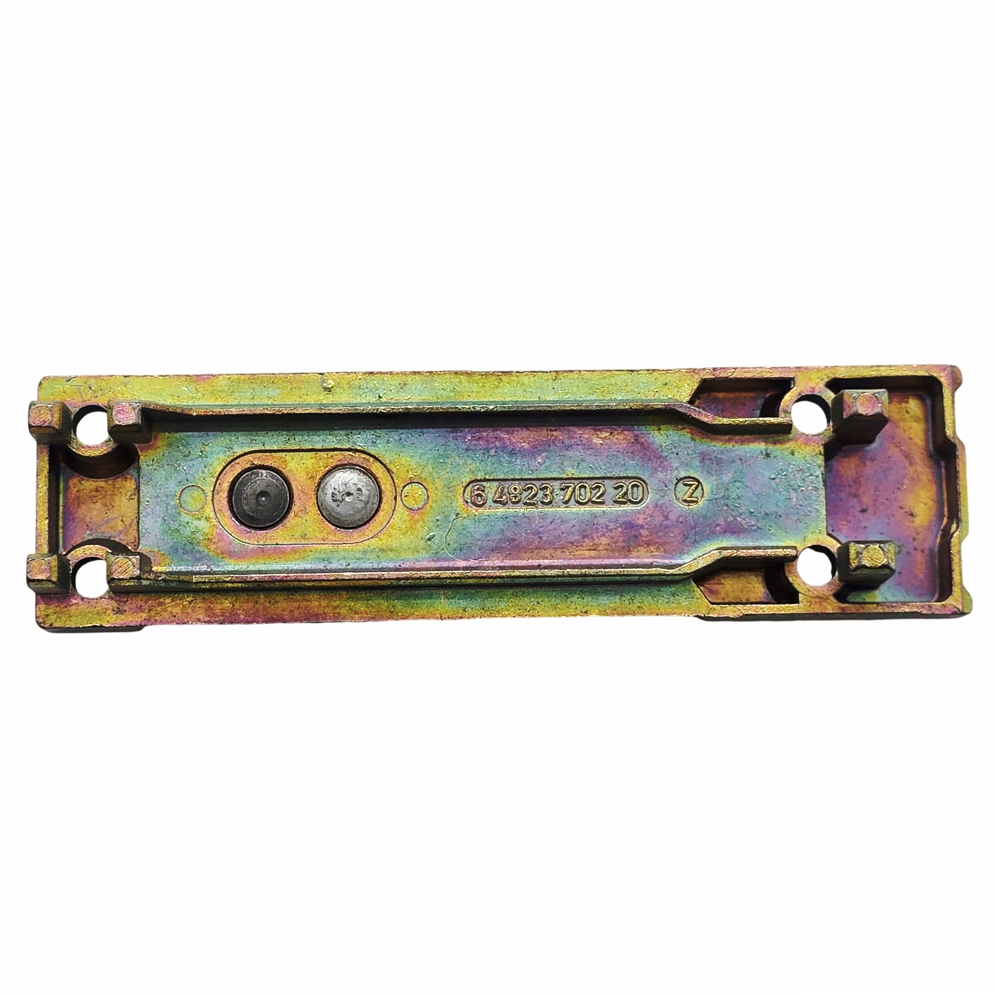 [BA] Roto Kippschliessblech K606A3. 5,9/27, 6482370220, Metallteil, Regenbogenoberfläche, Platte, Stempelcode, Löcher