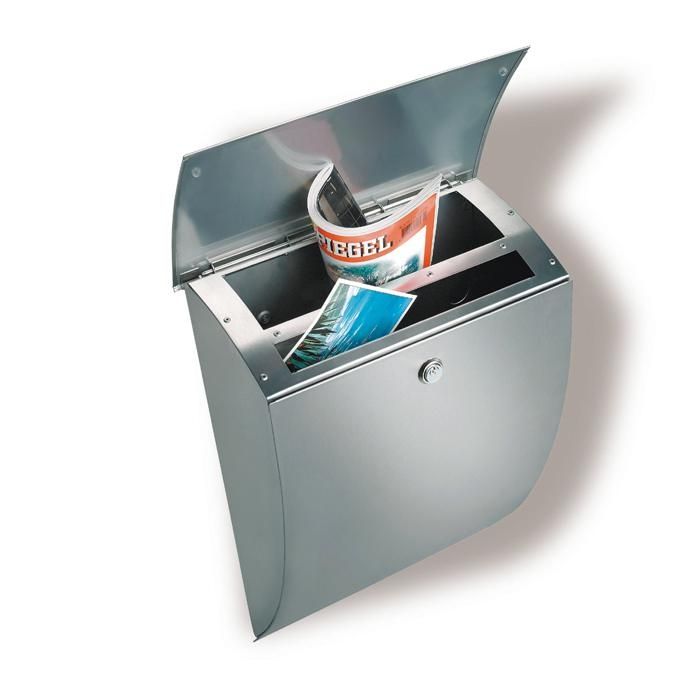 BURG-WÄCHTER Briefkasten "Milano 3843" Edelstahl, postkasten, briefkasten, stahl, metall, schlitz