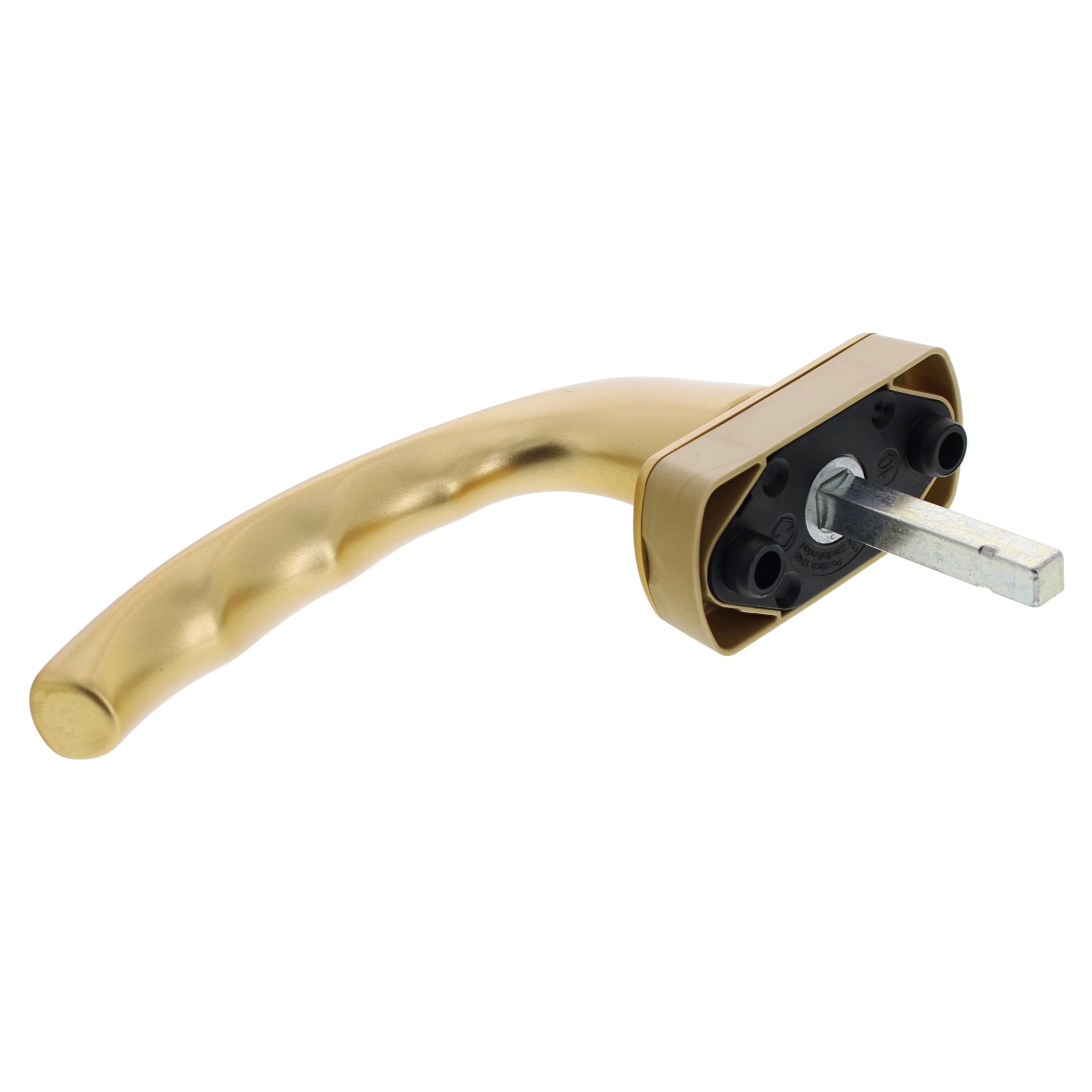 [BA] Hoppe Fenstergriff New York 0810 US10 F3 Messing 7/32, Türgriff, Metallgriff, goldfarbener Griff, Türbeschlag, Griff mit Schwenkhebel