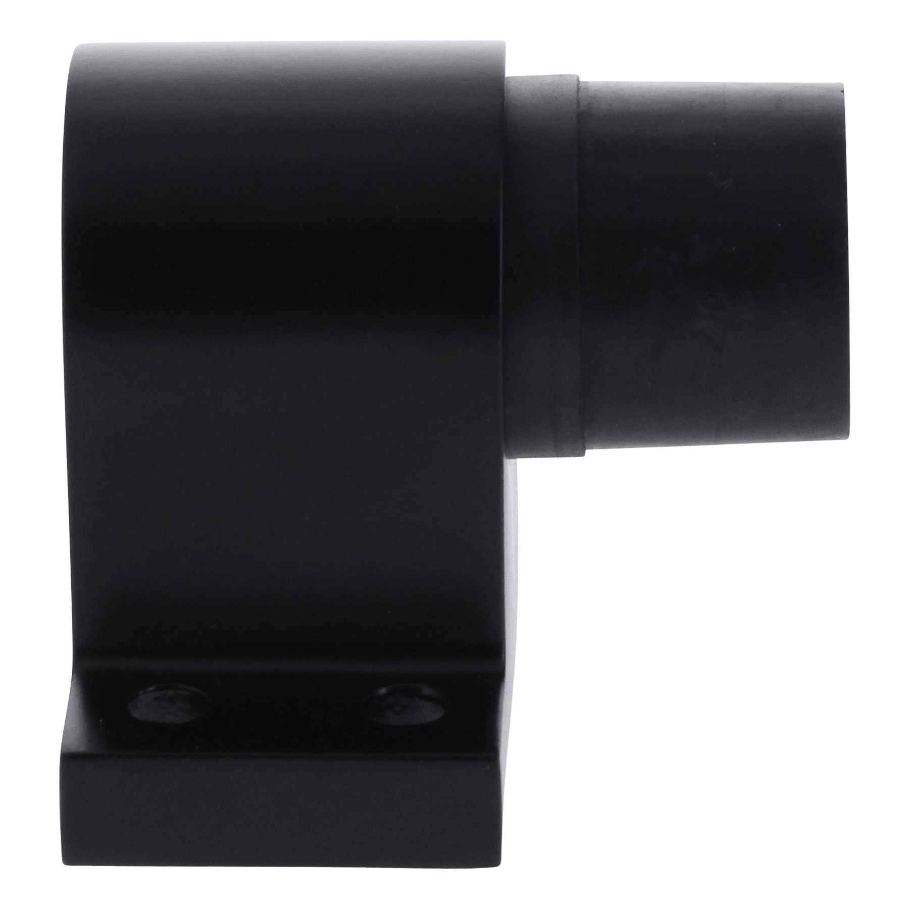 KWS Türstopper 2024 Türpuffer zum Aufschrauben ohne Haken schwarz (RAL 9005), schwarz, Metall, Adapter, Aluminium, Knopf