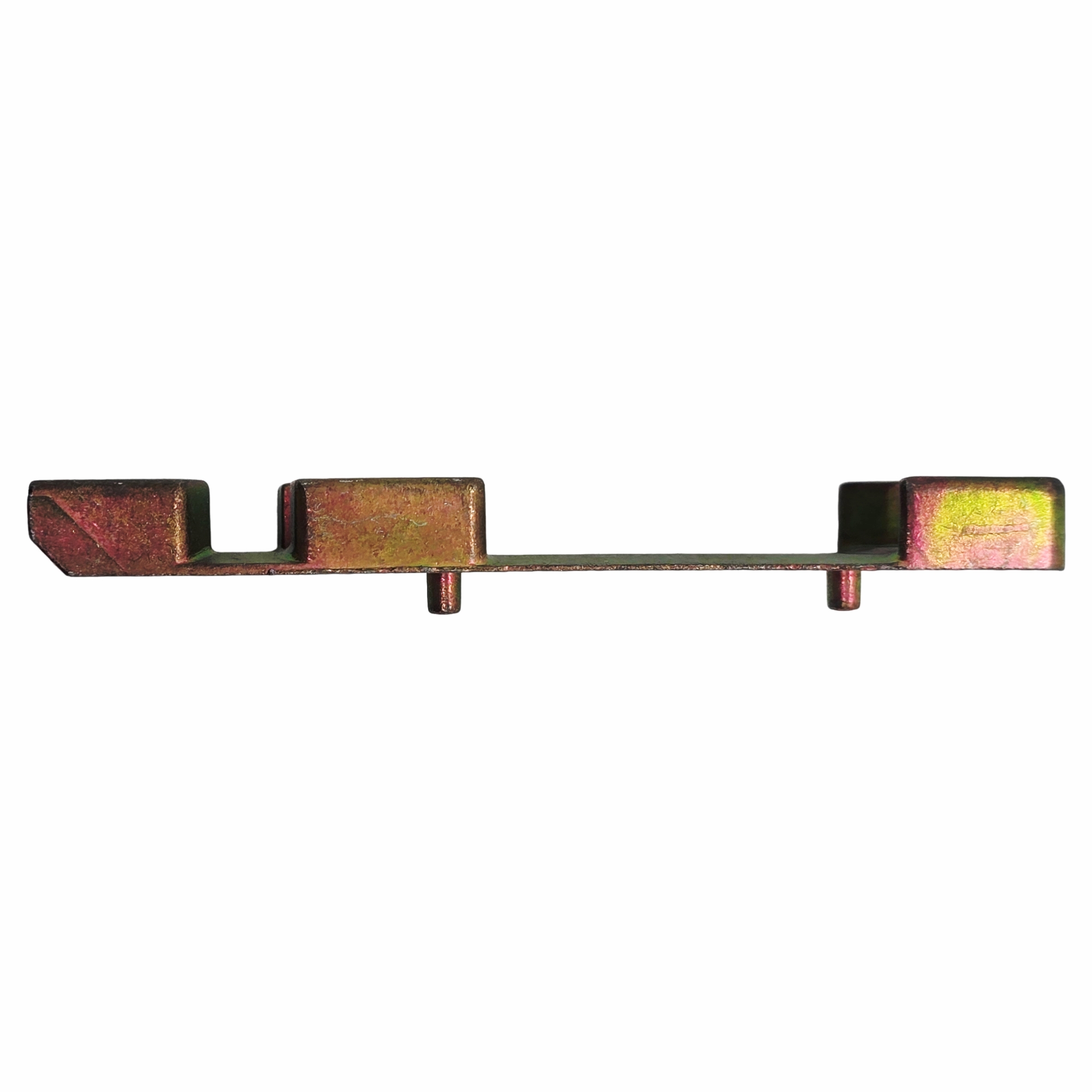 [BA] Weidtmann Kippschließblech 126 – K 39 E, mechanischer Teil, Metallstück, Klippe, Halter, unregelmäßige Form
