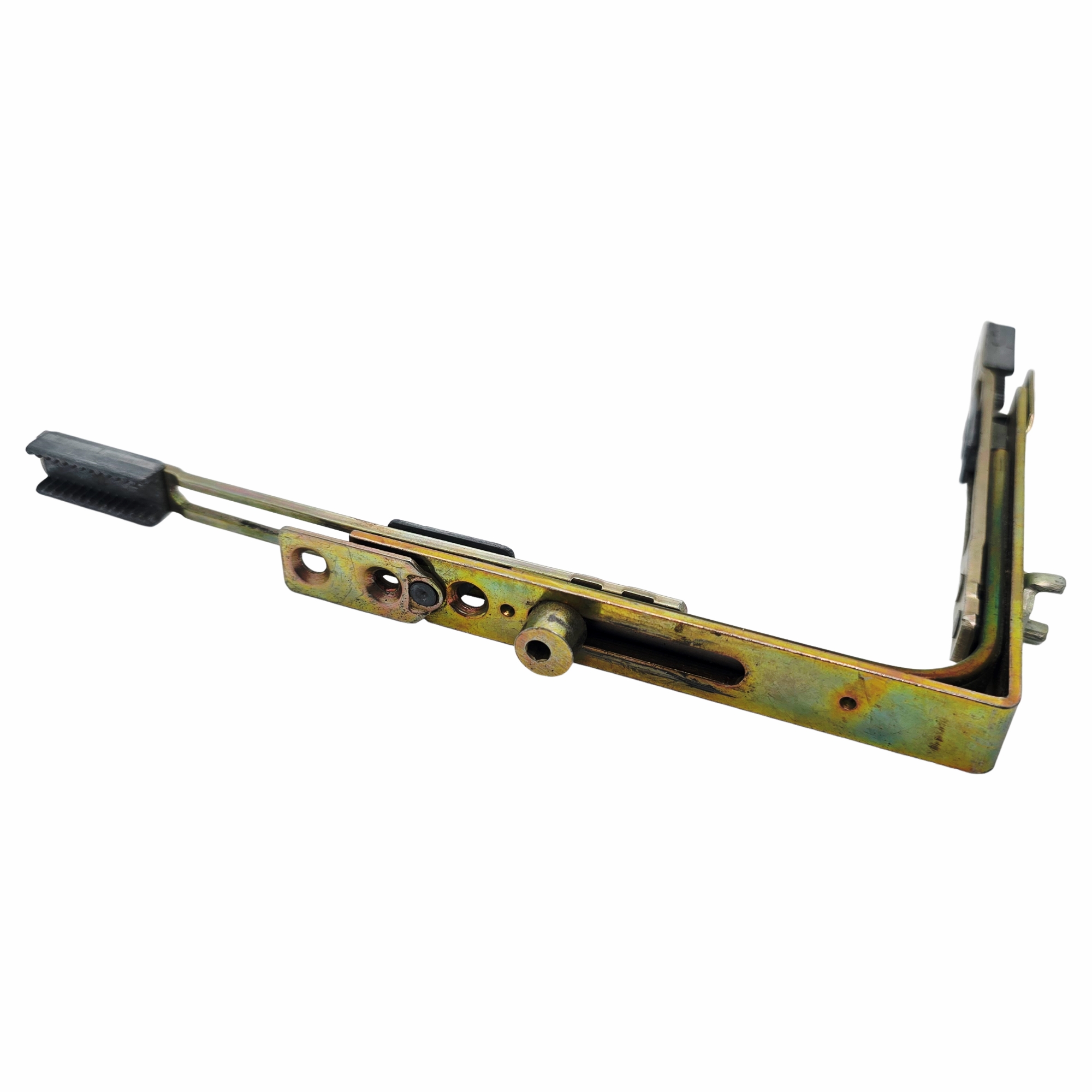 [BA] Selve Eckumlenkung 119 x 119 mm, mit Spaltlüftung,1 RZ, Schlösser, Schiebesicherung, Metallbeschlag, verstellbarer Riegel, Messingoberfläche