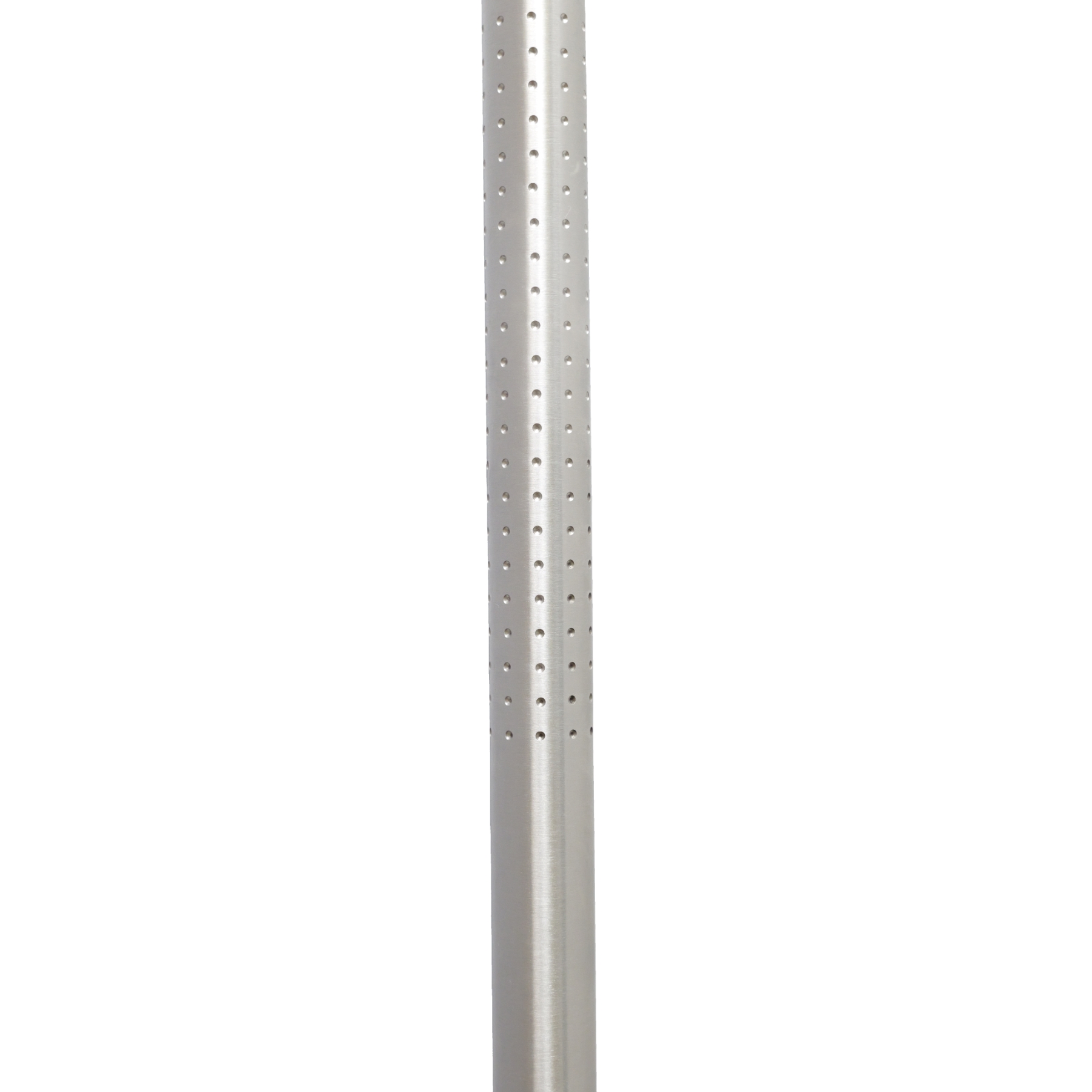 ToniTec® Stossgriff Türgriff 1800 mm Achsmaß 1300 mm mit gefrästen Punkten, Edelstahl fein matt poliert mit Anti-Fingerprint-Effekt, Schwert, Waffe