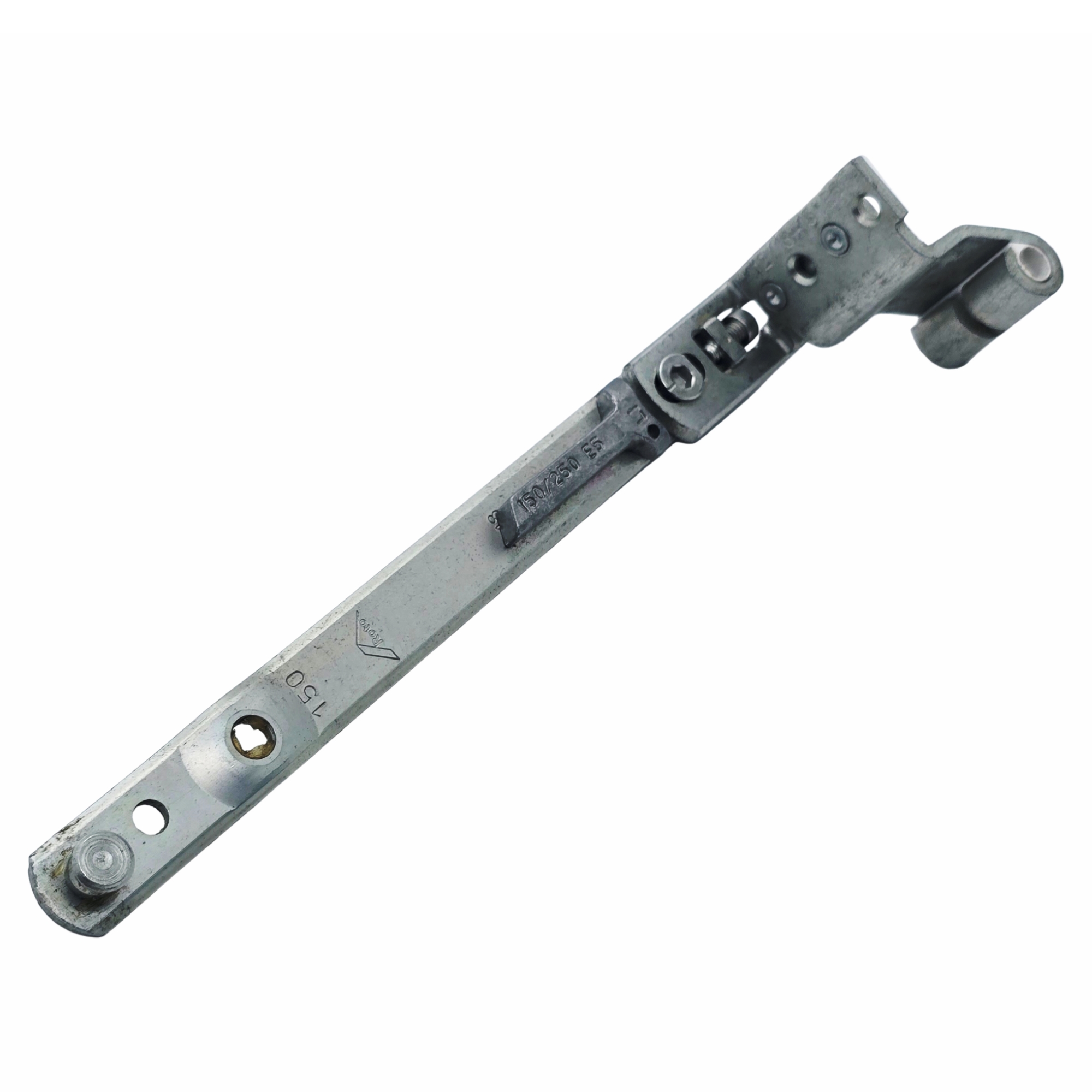 [BA] Axerarm E5 12/18-13 Länge 150 mm links, Scharnier, Metall, Verstrebung, Scharnierteil, Metallbauteil