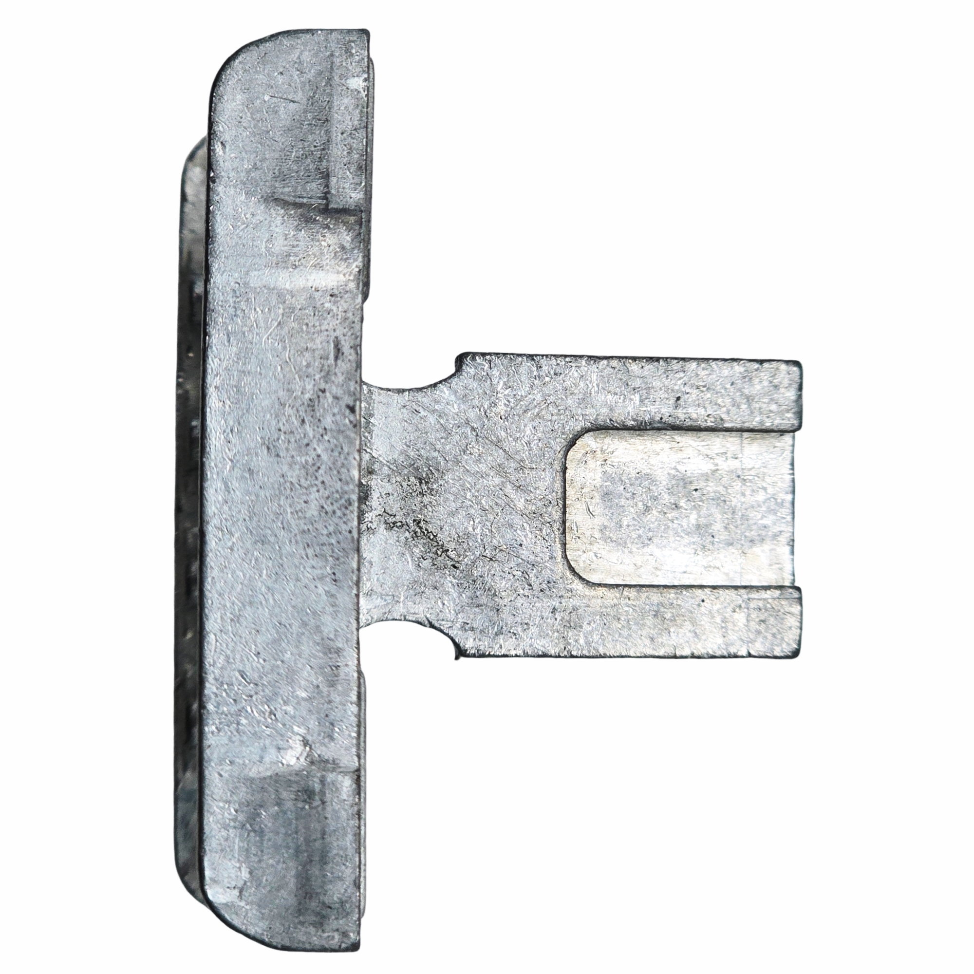 [EOL]Notter Zahnstange Form 3, metallisch, robust, Klemme, U-förmig, bearbeitet