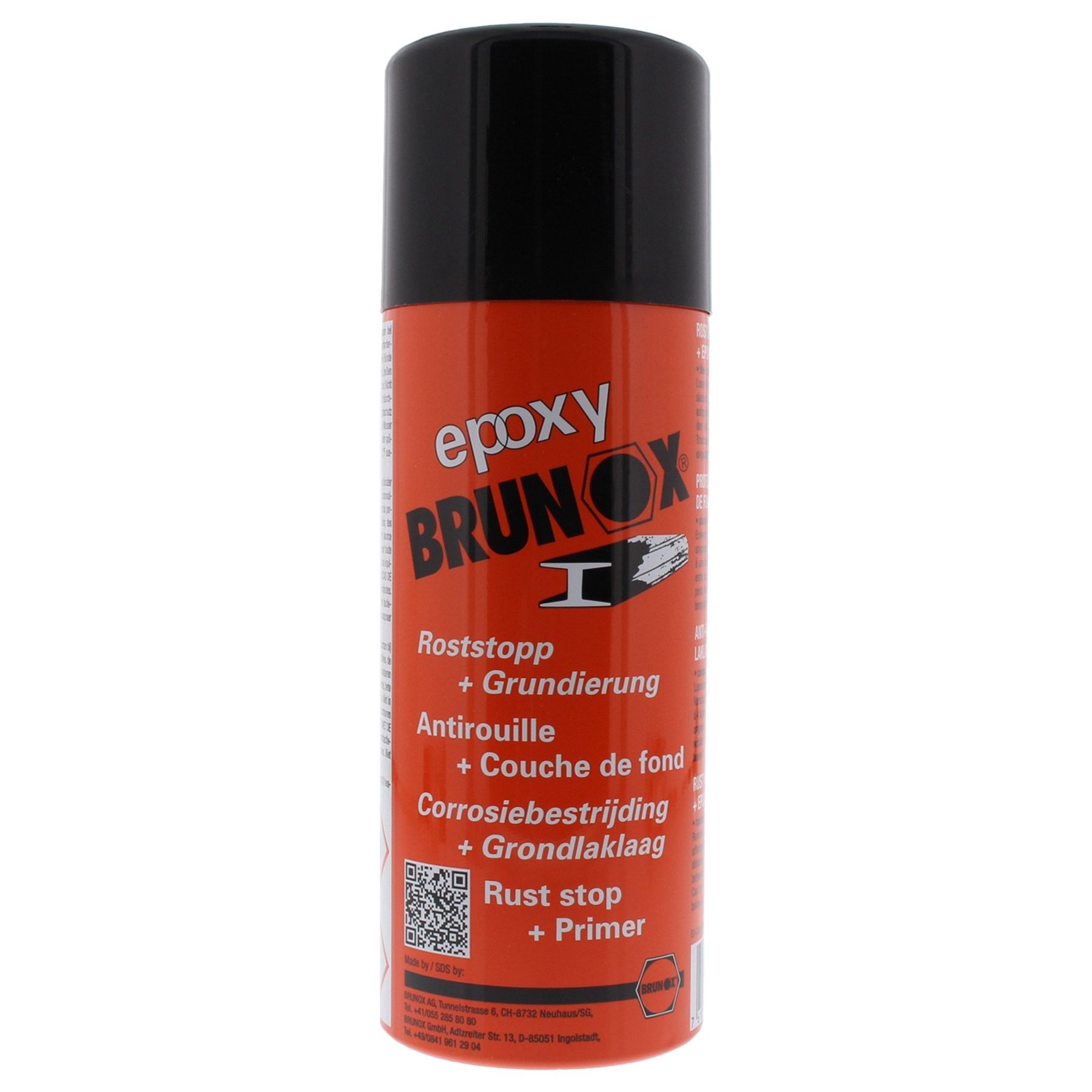 3x BRUNOX® Epoxy® Roststopp und Grundierungsspray 400 ml, Flasche, Flasche