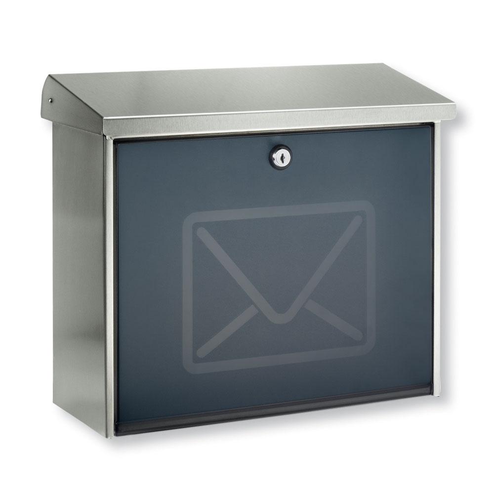 BURG-WÄCHTER Briefkasten "Lucca 3713" Edelstahl, Postfach