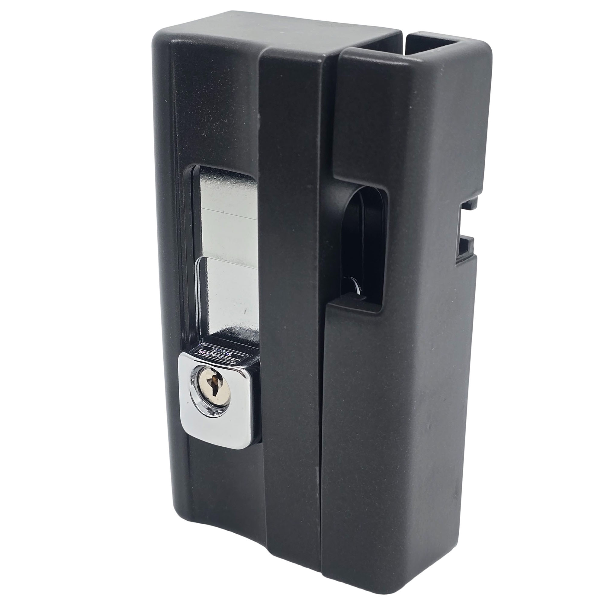 Burg Wächter BlockSafe B1 Fenstersicherung weiß braun verschiedenschliessend + gleichschliessend Braun GL, Schloss, Batterieclip, Batteriehalter, Gehäuse, Schraubverschluss