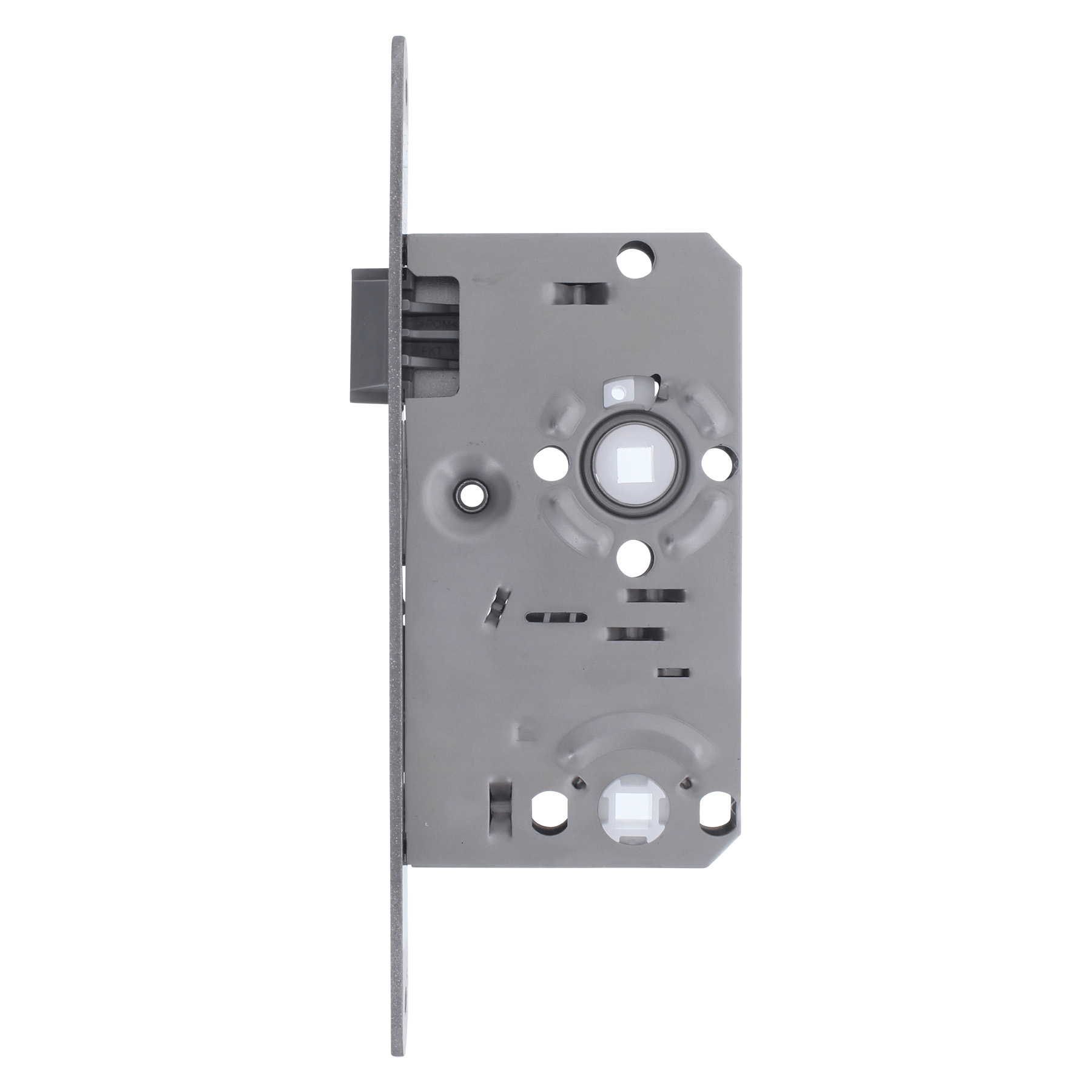 ToniTec WC Tür Einsteckschloss 20x235 mm Entfernung 78 mm mit Langschildgarnitur DIN links Alu F2 neusilberfarbig eloxiert, Schlosskasten, Türschloss, Elektronik, Metall, Montageplatte, Türschloss, Brandschlussel?, Metallplatte, Mechanisches Schloss, Quad