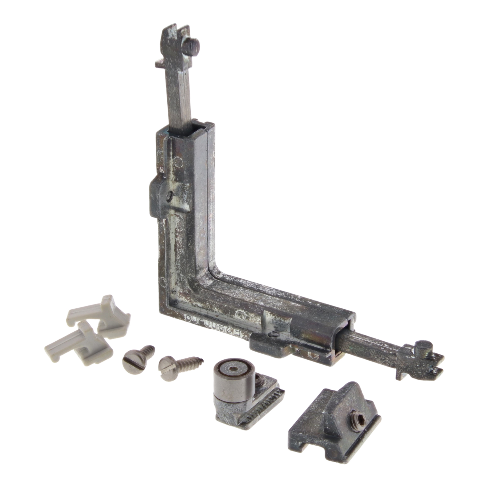 HUECK HARTMANN Mittelverriegelung mit Eckumlenkung E 2802, winkelhalter, metall-träger, hardware-zubehör, befestigungswinkel, schraubensatz