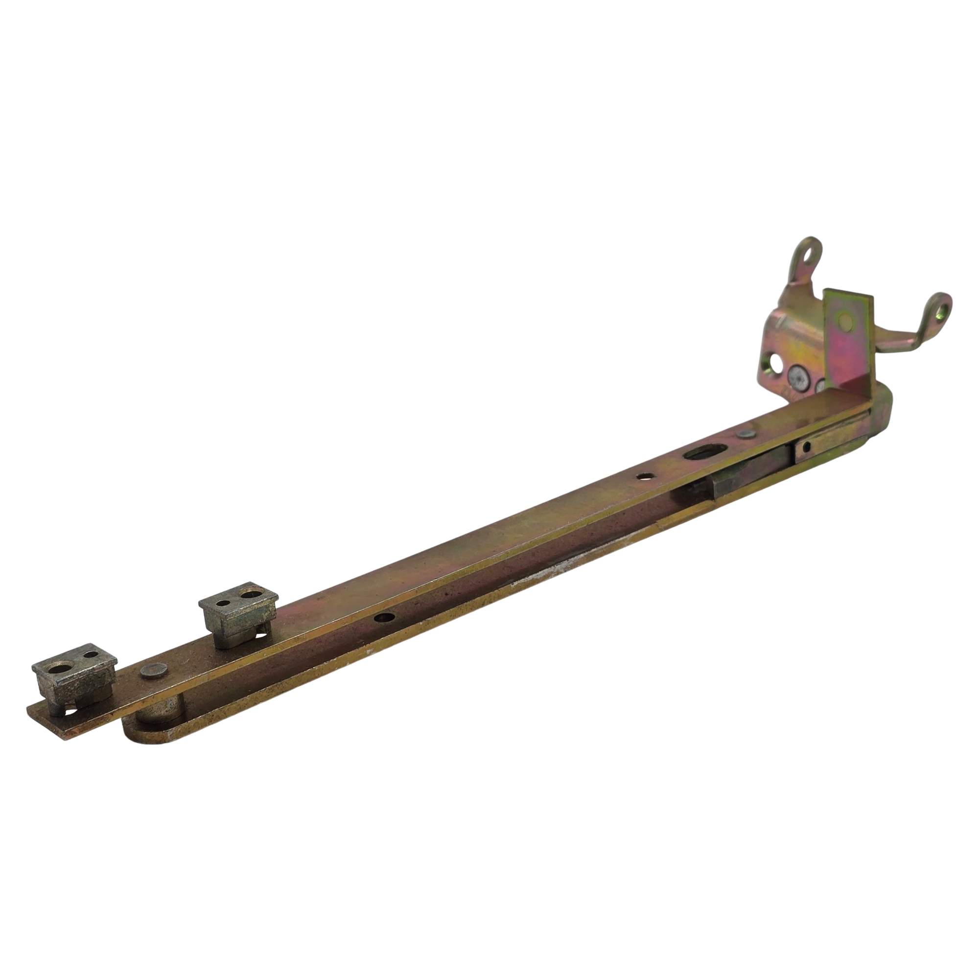 [BA] Winkhaus Drehlager DW 20/12 links ohne Scherenlager, metallhalter, verstellbare schiene, montageleiste, rosten metal, bauhardware