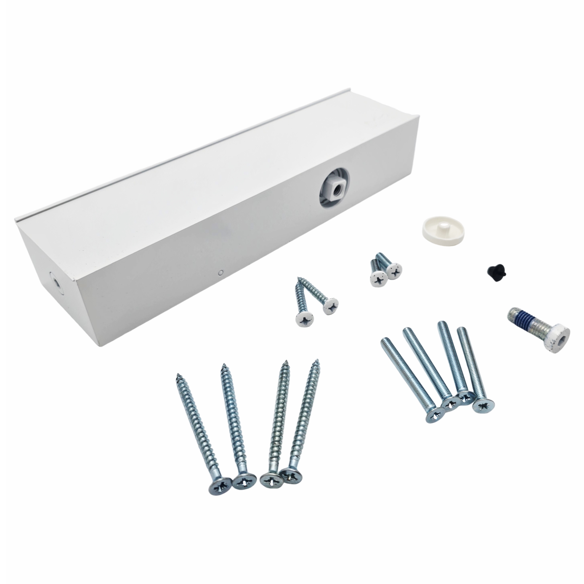 [BA] Dorma Türschließer TS 73 V ohne Gestänge,weiß RAL 9016, wandhalter, montagezubehör, schrauben, distanzpaket, befestigungset