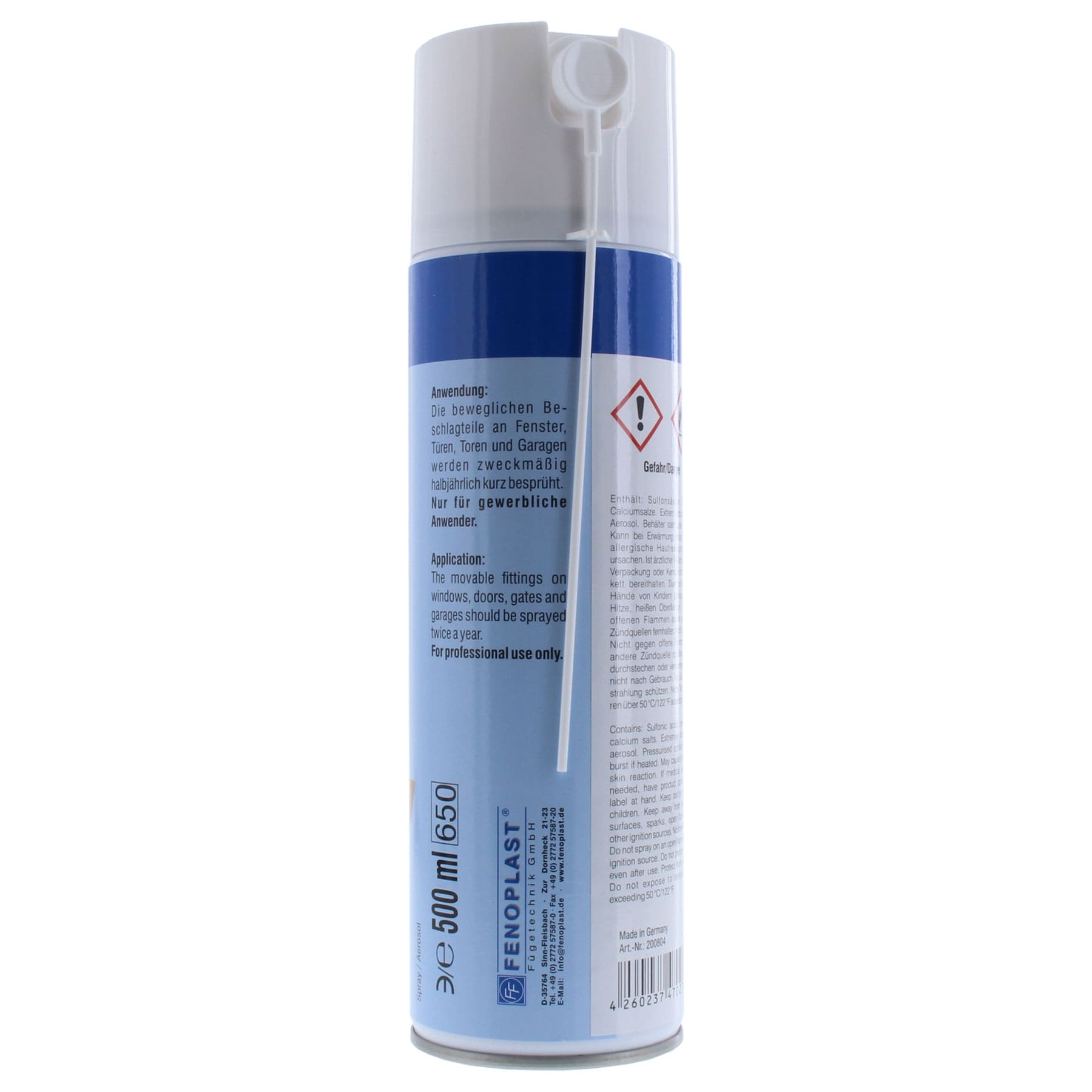 FENOPLAST Fenosol Beschlägespray 500 ml, Zinn, Kann, Spraydose