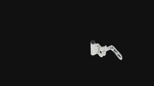 Halterung, Metall, Schwarz, Klemmhalter, Beinhalterung, metallerischer Scharnier, Montagewinkel, Hardware-Scharnier, Silbernes Metallteil, Metall-Halterung