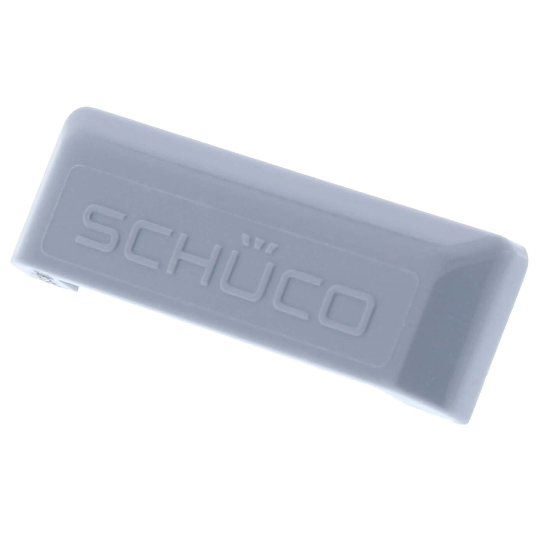5 x Schüco Wasserschlitzkappen Entwässerungskappen 242071 grau, radiergummi, gummi, grau, Schuco, block